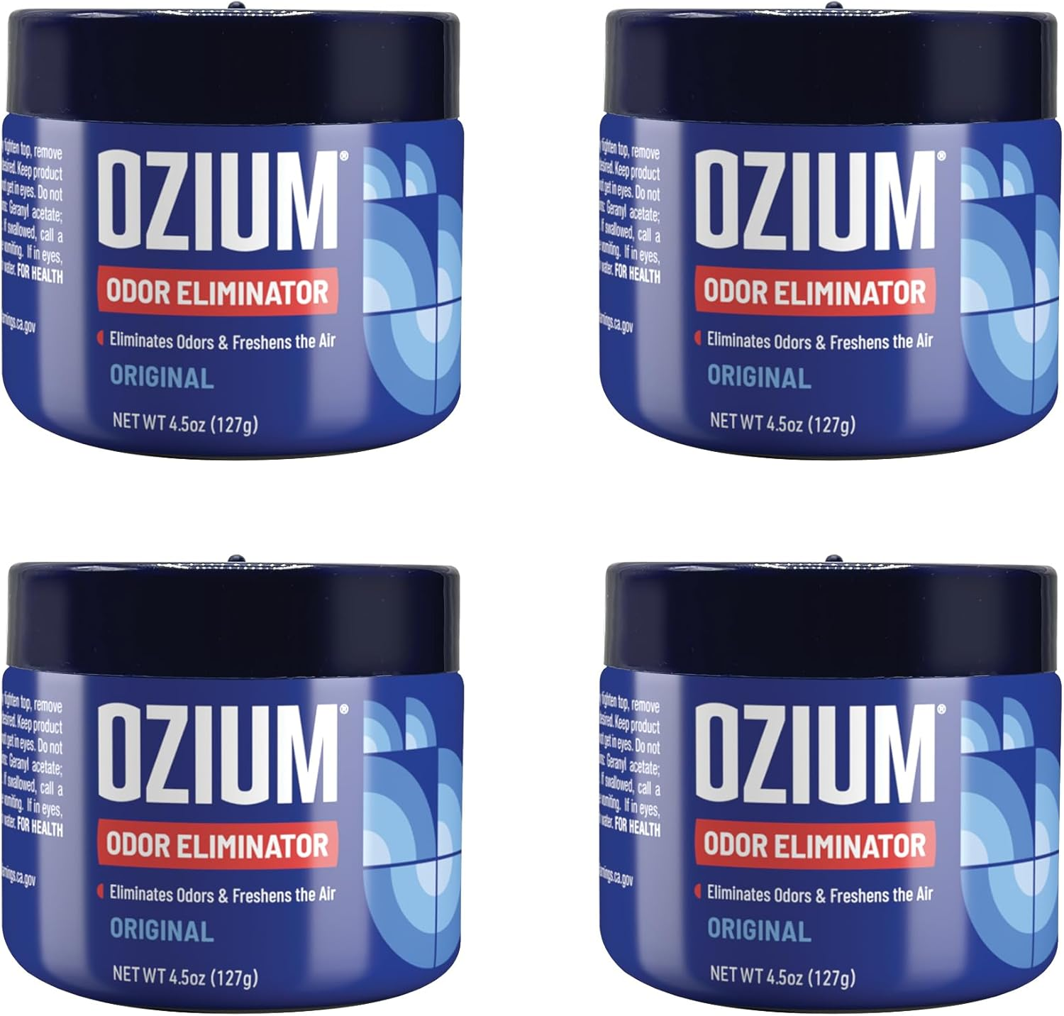 4.5 Oz. Odor Eliminating Gel for Homes, Cars, Offices and More, Original, 4 Pack