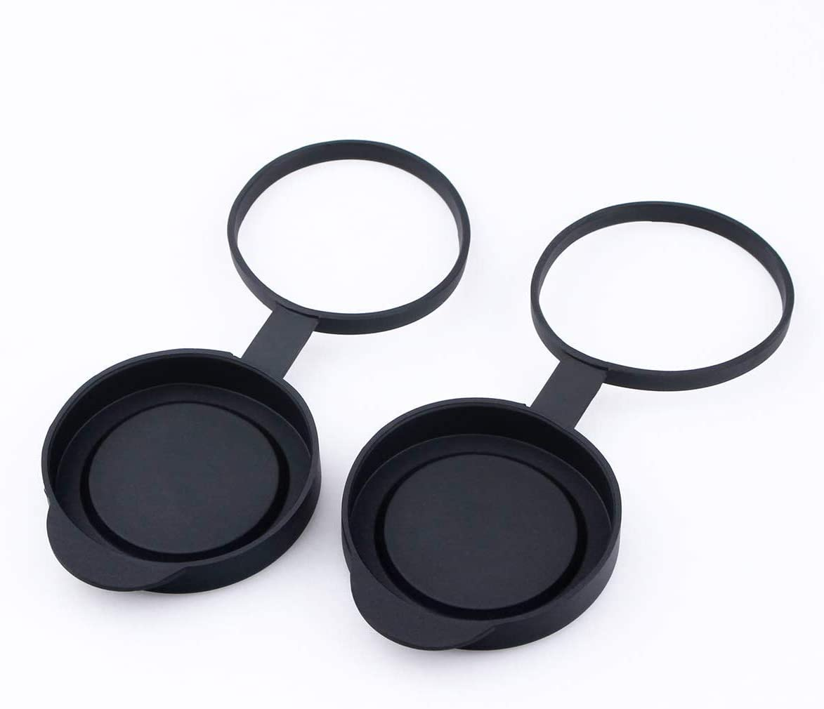 Protective Rubber Objective Lens Caps for Fits Binoculars with Outer Diameter 52-53Mm