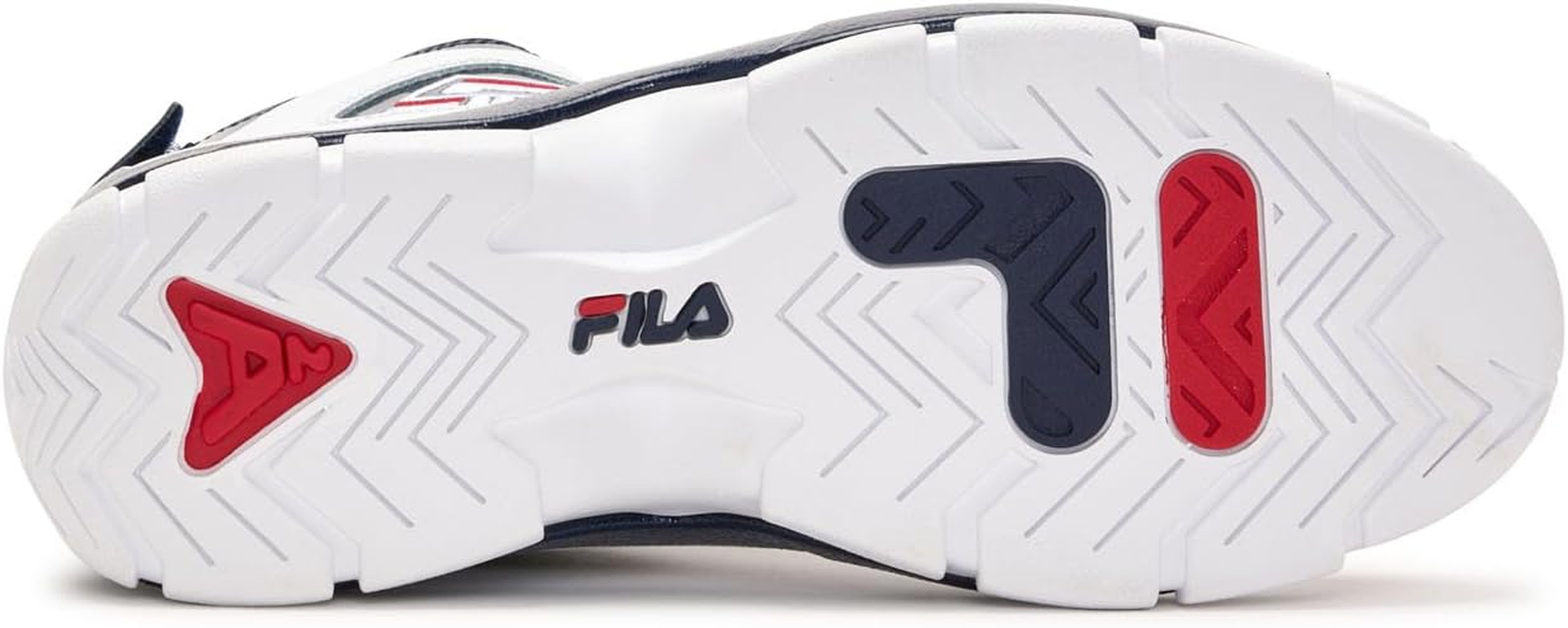 FILA Men's Grant Hill 2 Sneaker, White/Deep Blue/Pointsettia, 12 US - Picture 7 of 13