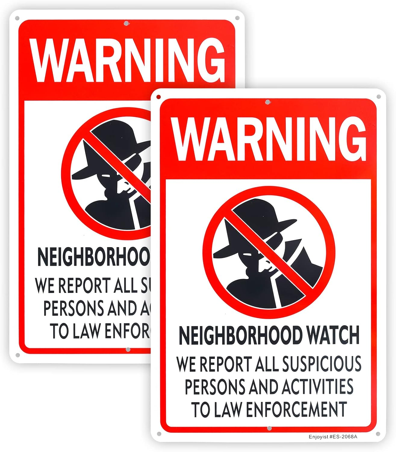 2-Pack Neighborhood Watch Sign，12