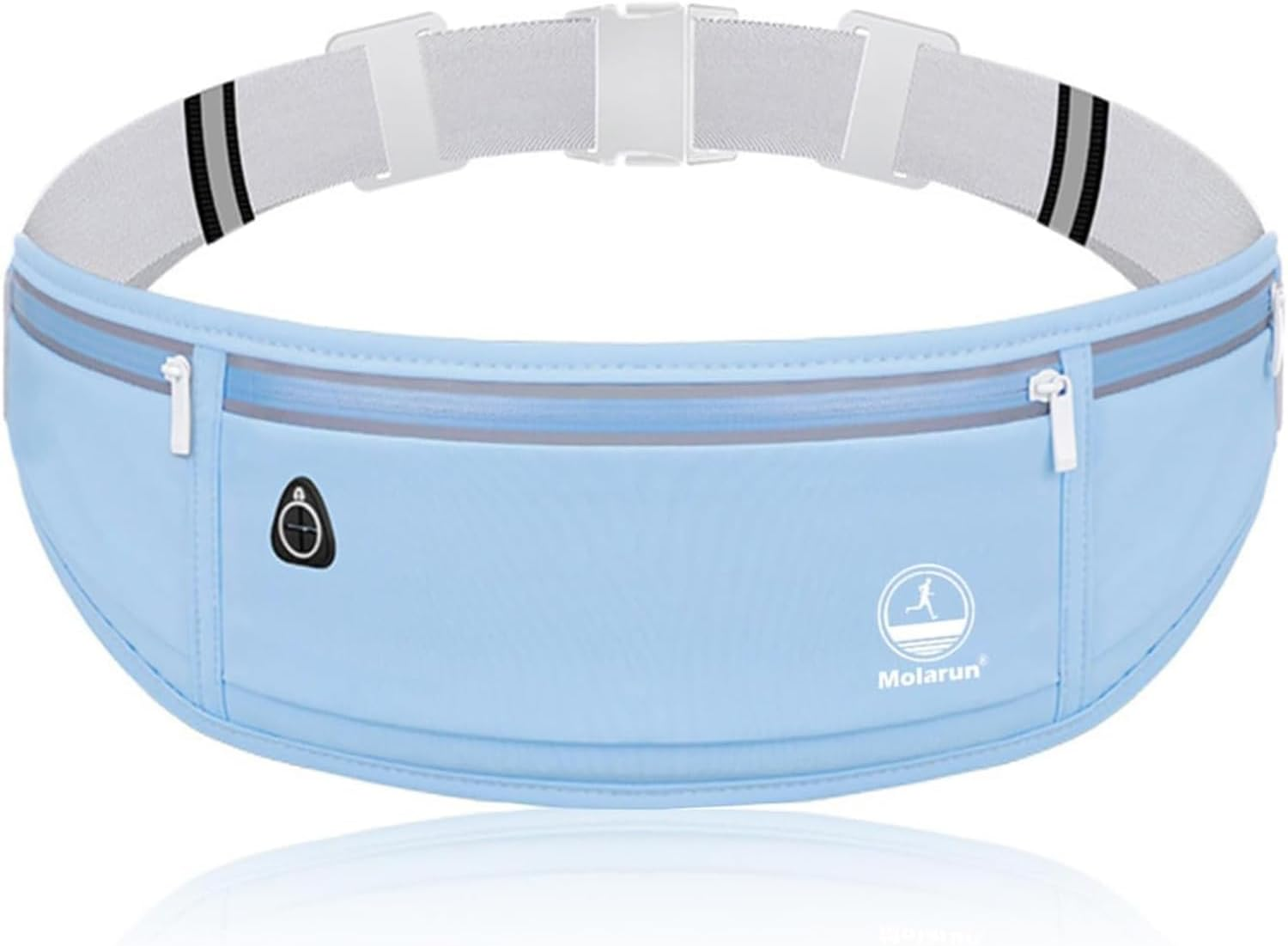 Slim Running Belt Fanny Pack for Women, Jogging Pocket Waist Pack Money Belt Phone Holder for Running Hiking Traveling - Blue