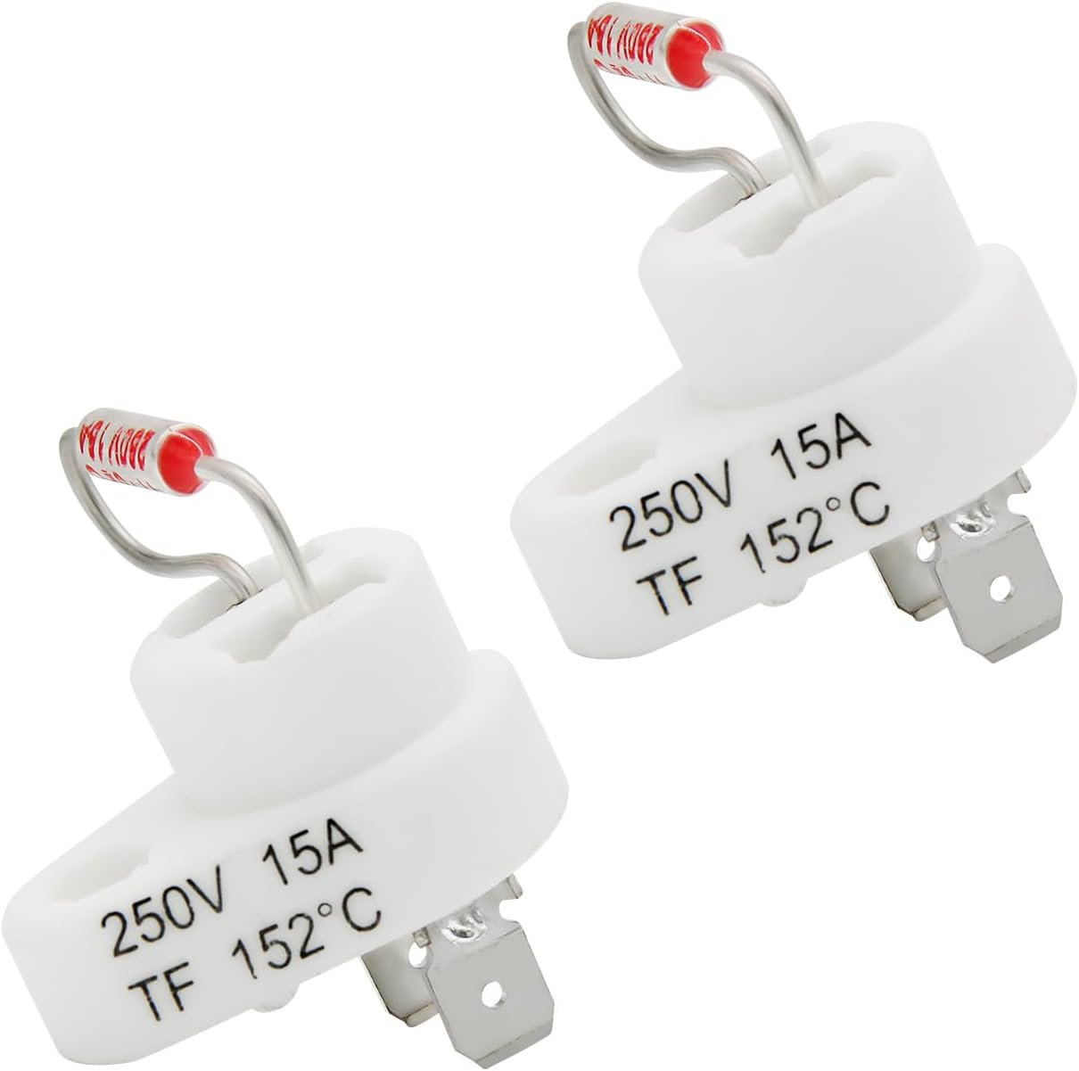 2 Pack Thermal Cut off Fuse 152°C, for Raypak 005899F Zodiac R0012200 Pool Heater Rollout Switch Replacement 106/156-Kit, Swimming Pool Heater Parts Plug Fuse Thermal Fuse Link Accessories