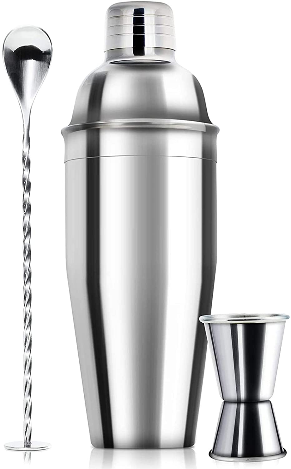 24Oz Cocktail Shaker Bar Set-Professional Margarita Mixer Drink Shaker Professional Stainless Steel Bar Tools Built-In Bartender Strainer for Martini Kit