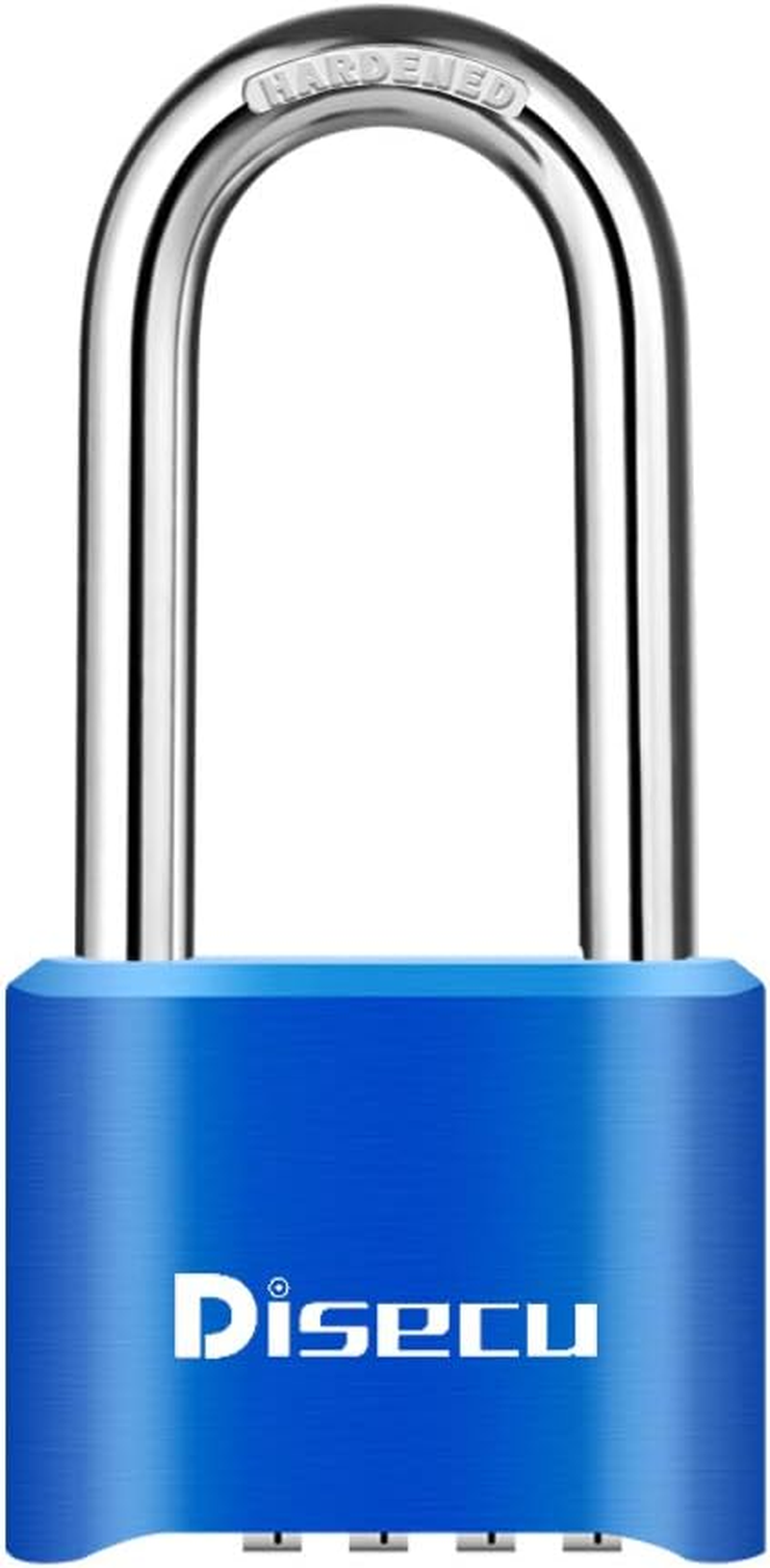 Disecu® 4 Digit Heavy Duty Combination Lock 2.5 Inch Long Shackle Outdoor 