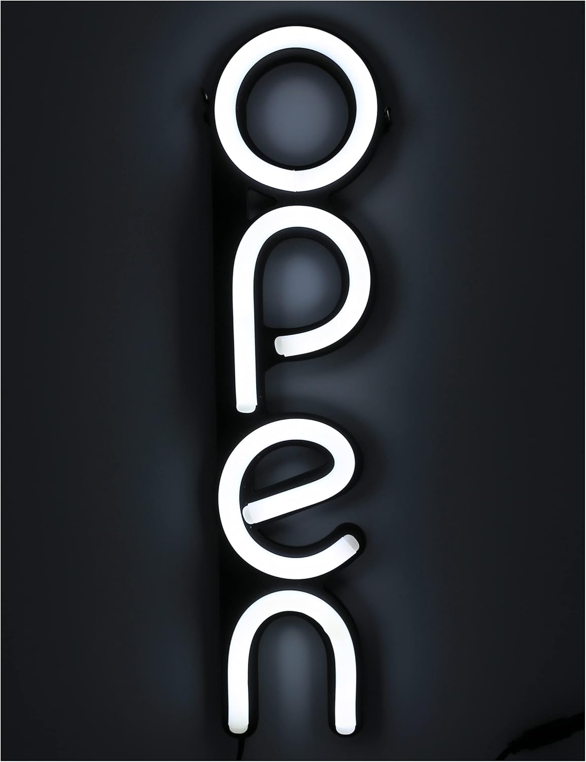 Open Signs for Business,Led Neon Open Sign,16X6 Inch Lighted Sign for Restaurants Offices Retail Shops Window Storefronts,12V/1A Power Supply,With ON/OFF Switch (Vertical White)
