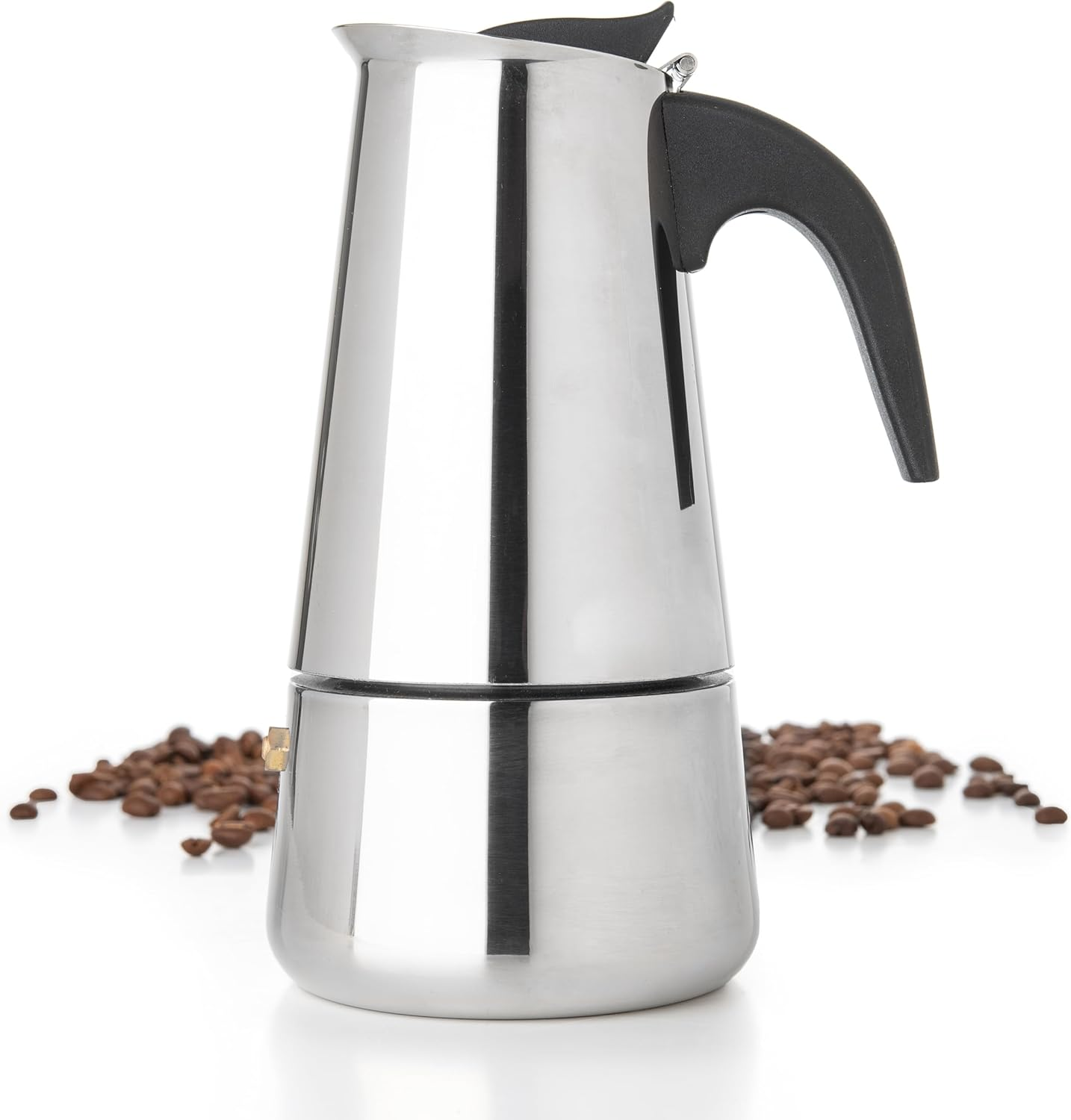 MOKA  9-Cup 450ml Electric Espresso Coffee Maker, Stainless Steel Moka