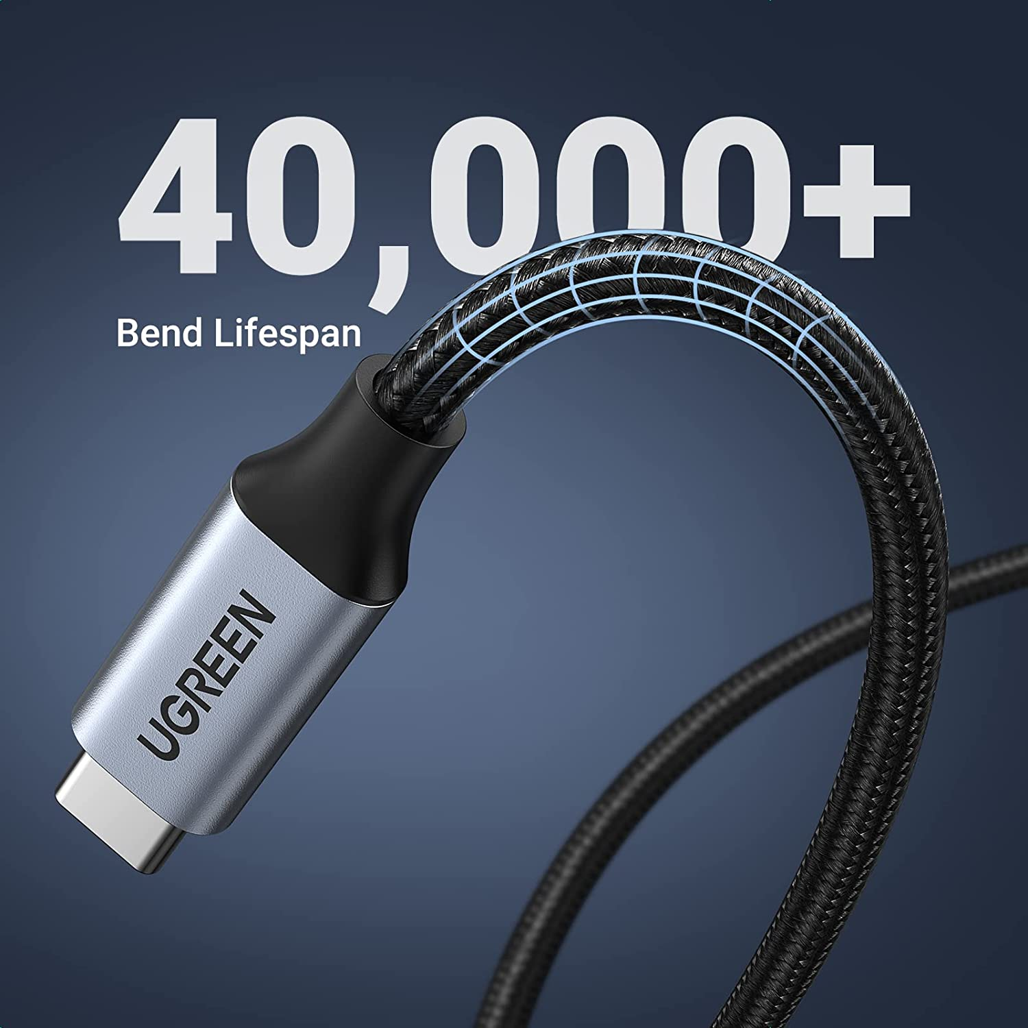 UGREEN USB C Extension Cable 10Gbps Type C Male to Female Extender Cord Nylon... - Picture 7 of 14