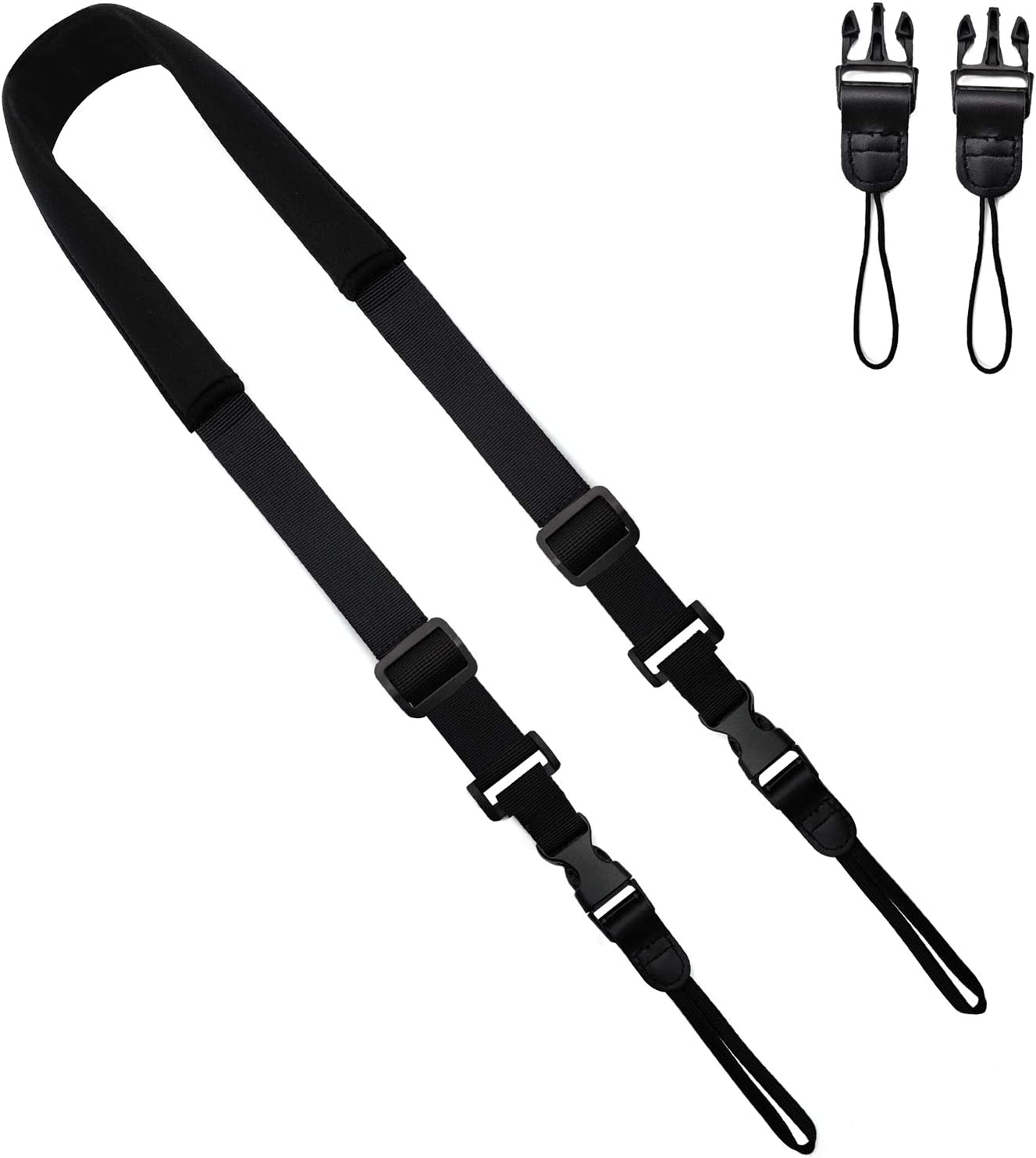 Camera Neck Straps with Quick Release Black for DSLR Camera or Binoculars Strap