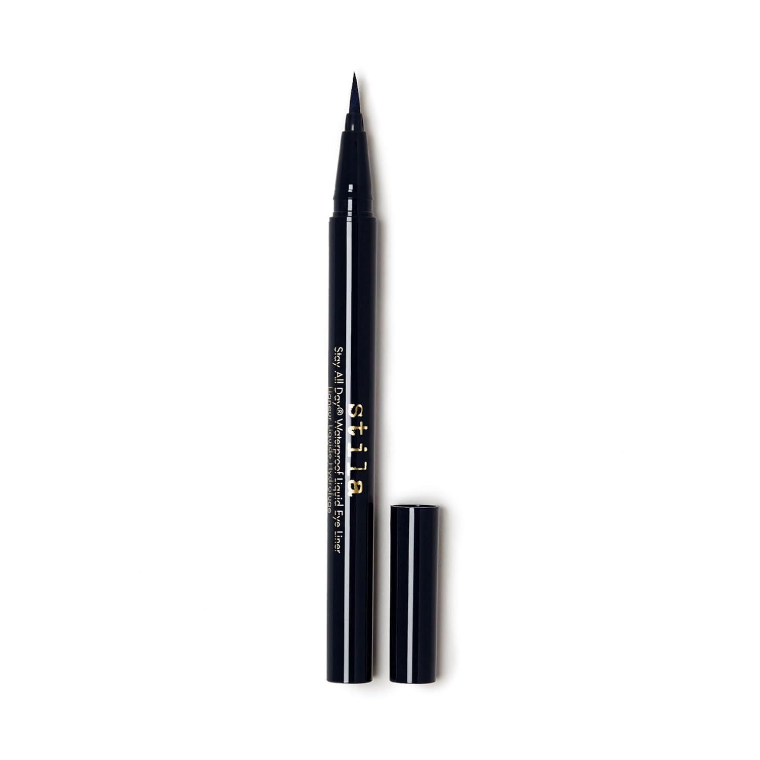 Waterproof Liquid Eye Liner, Stay All Day Makeup with Fine Brush Tip Lasting Satin Finish, Smudge-Proof & Transfer-Resistant