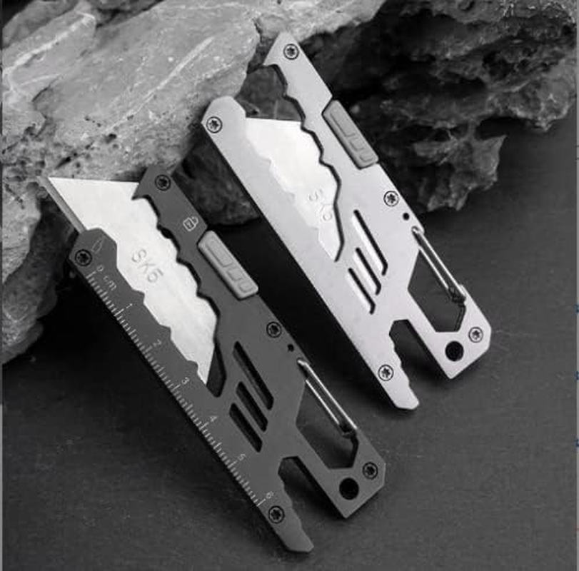 EDC Keychain EDC Keyring Multi-Tool Keychain, Box Cutter, Bottle Opener,Outdo... - Picture 4 of 14