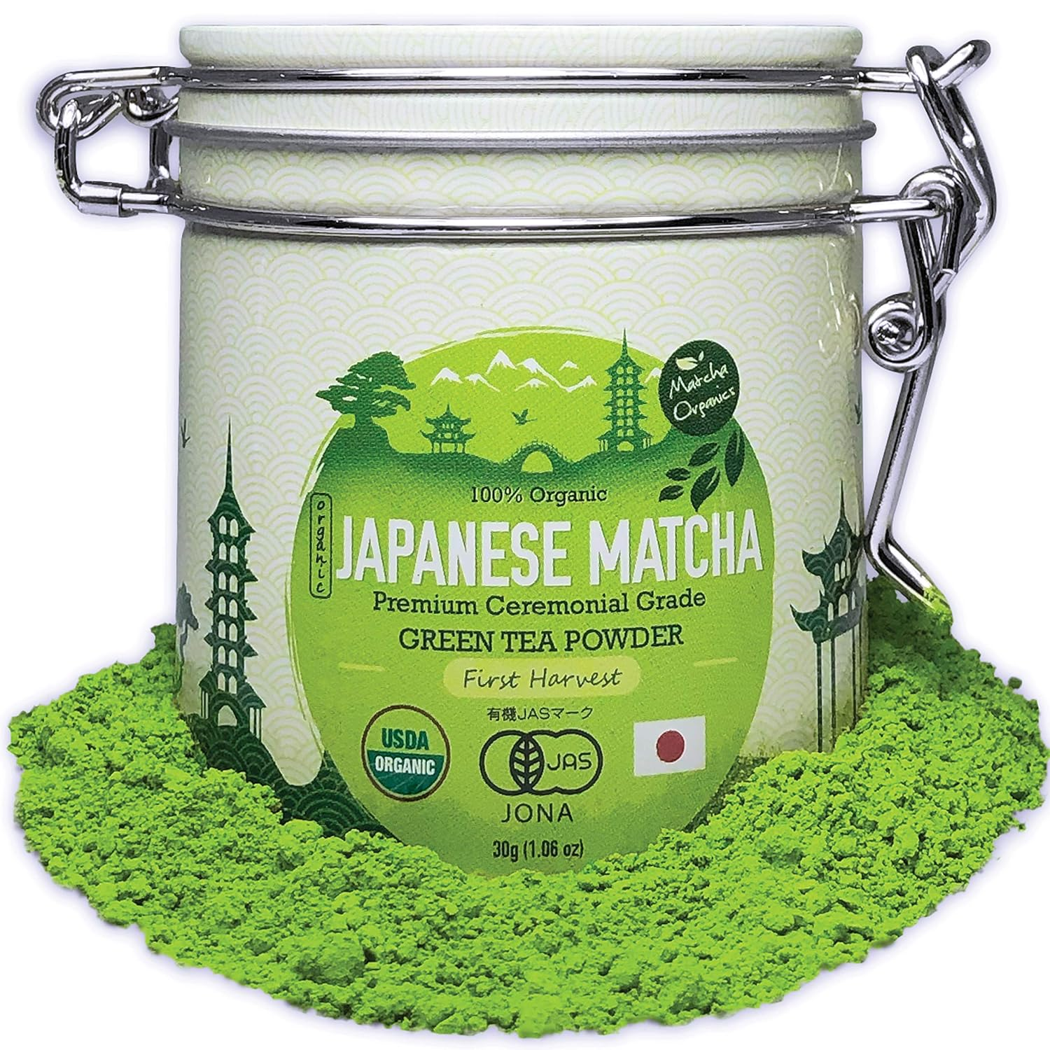 Polvo de Te Verde Matcha Grado Ceremonial Premium Autentico Te Verde Japones