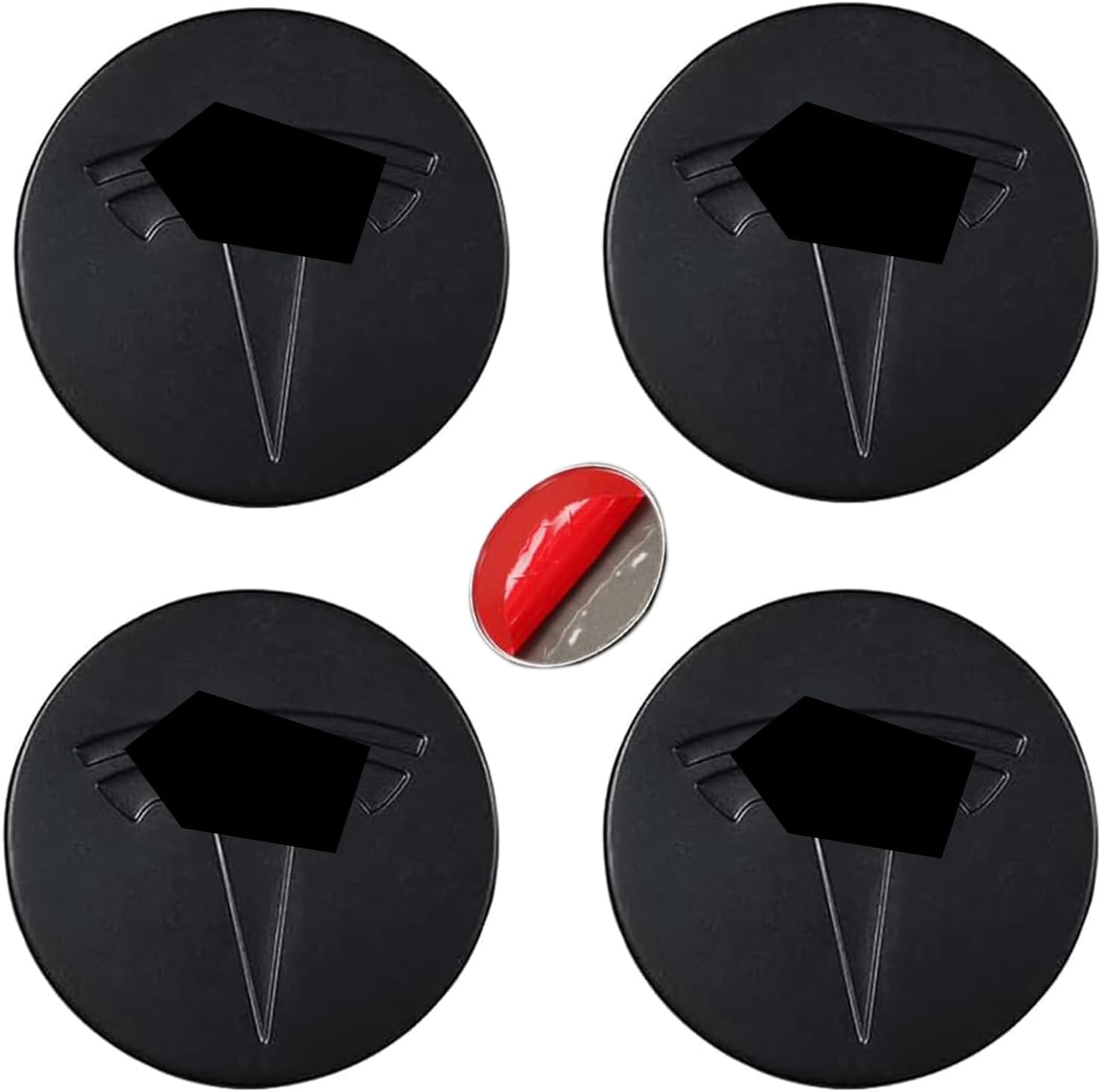 4PCS Wheel Cover Center Caps Sticker for Tesla Model 3 Model Y Emblem Hubcaps... - Picture 10 of 13