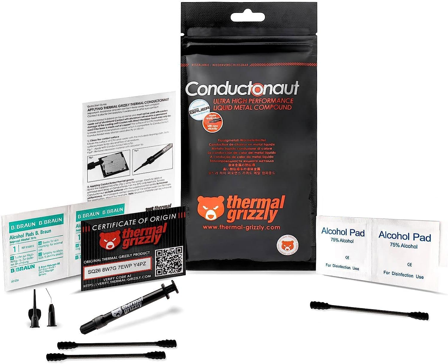 Thermal Grizzly Conductonaut - Aluminum, Thermal Paste Based on Liquid Metal