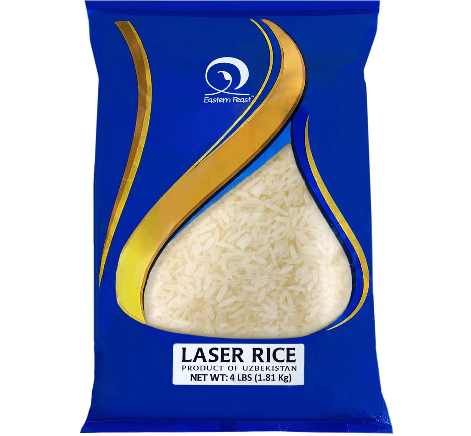EF - Laser Uzbek Rice for Plov, 4 LB (1.81 Kg)