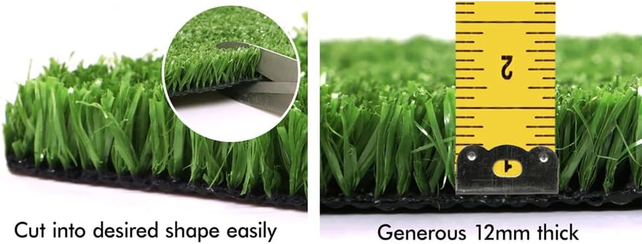 OTANIC Artificial Grass 10SQM Roll 2x5m Synthetic Turf Mat in 12mm Pile Heigh... - Picture 8 of 14