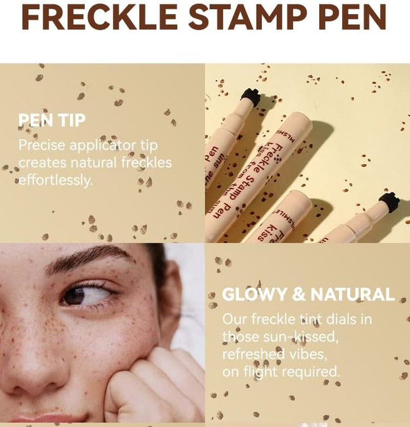 WALULAN Freckle Pen Henna Freckles Sweatproof Waterproof Long Lasting Small F... - Picture 6 of 13