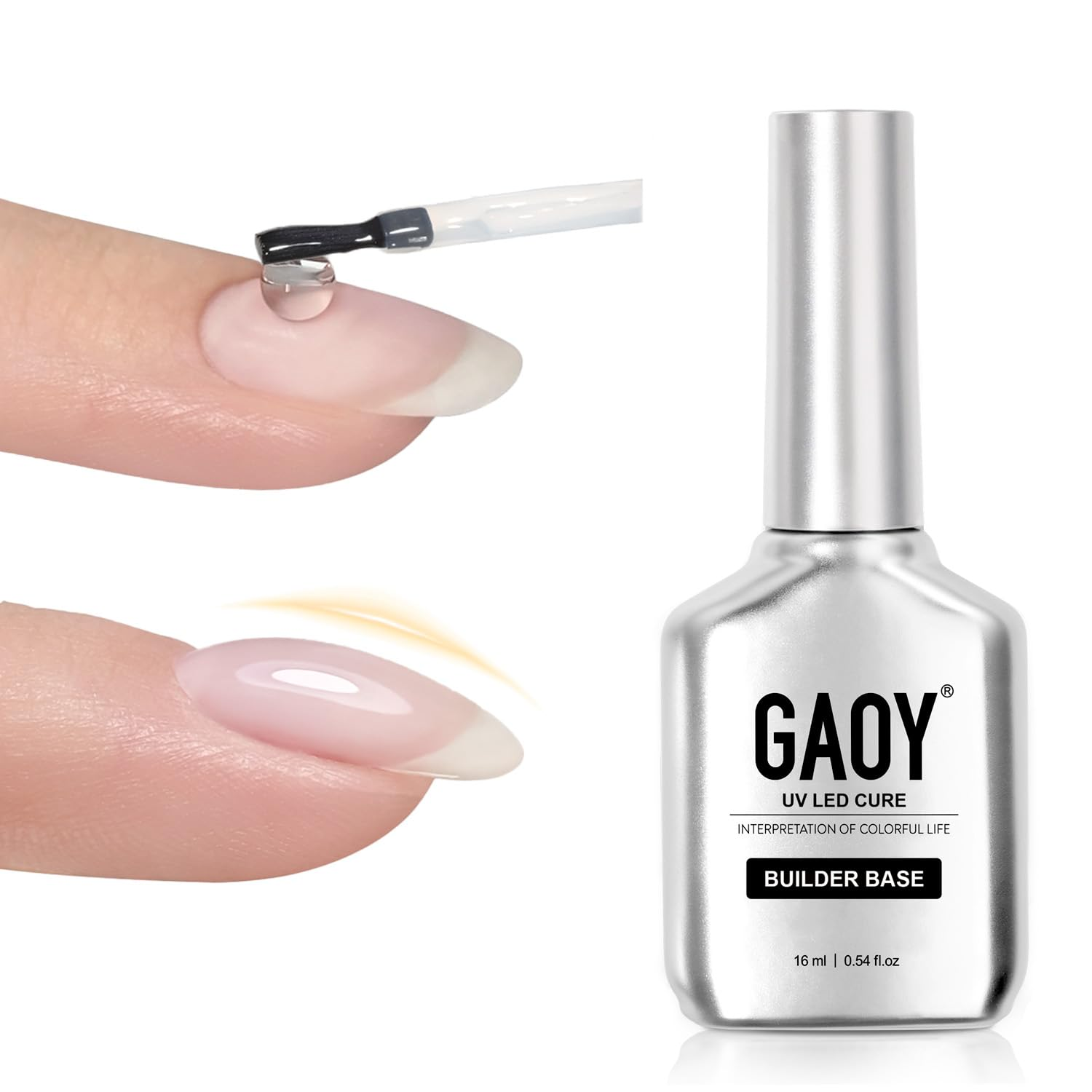 16Ml Clear Builder Base for Gel Polish Rubber Base Gel Nail Strengthener for N