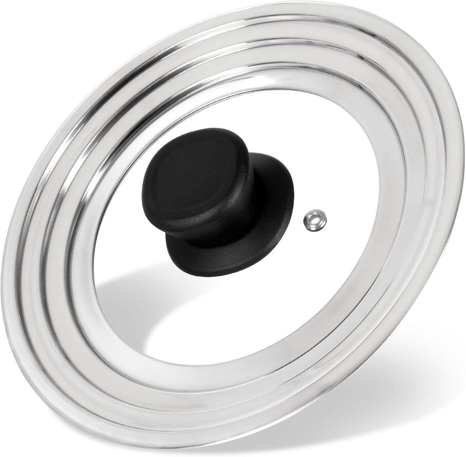 Universal Lid for Pots and Pans Skillets, Stainless Steel Pan Cover Fits 6-7-8 Inch Cookware,Replacement Frying Pan Cover, Cast Iron Skillet Pot Lids with Heat Resistant Knob