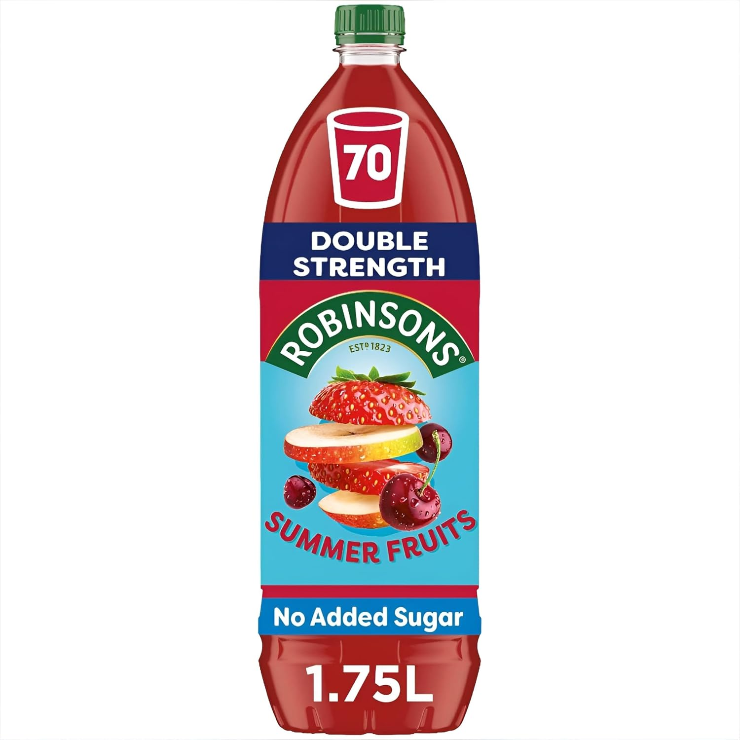 Robinsons Fruit Squash - Low Calorie - Double Strength - Summer Fruits 1.75 Litre
