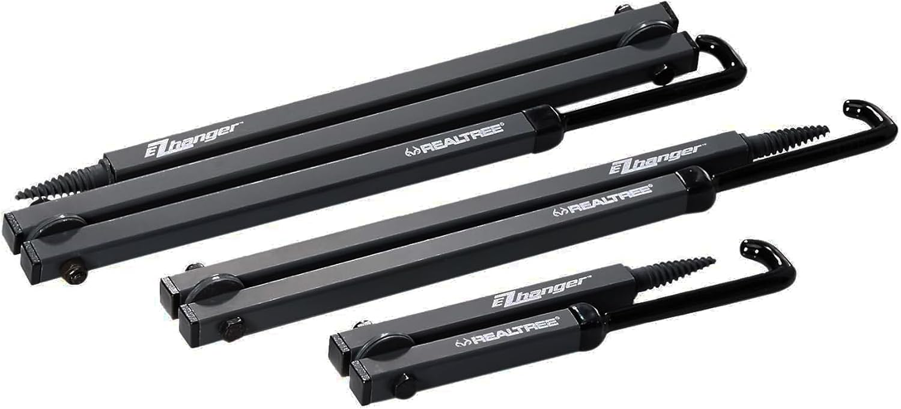 Multi-Purpose EZ Hanger Combo 3-Pack – 13”, 23”, 34” – Durable Tree Stand Bow and Gear Hanger for Hunting – Foldable, Lightweight, Easy-Screw Design