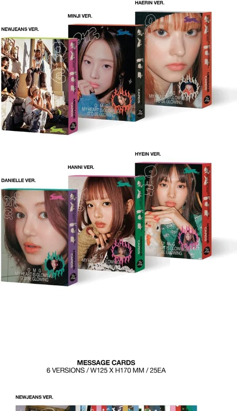 NewJeans OMG 1st Singile Album Message Card Version CD+Photobook+Message Card... - Picture 2 of 17