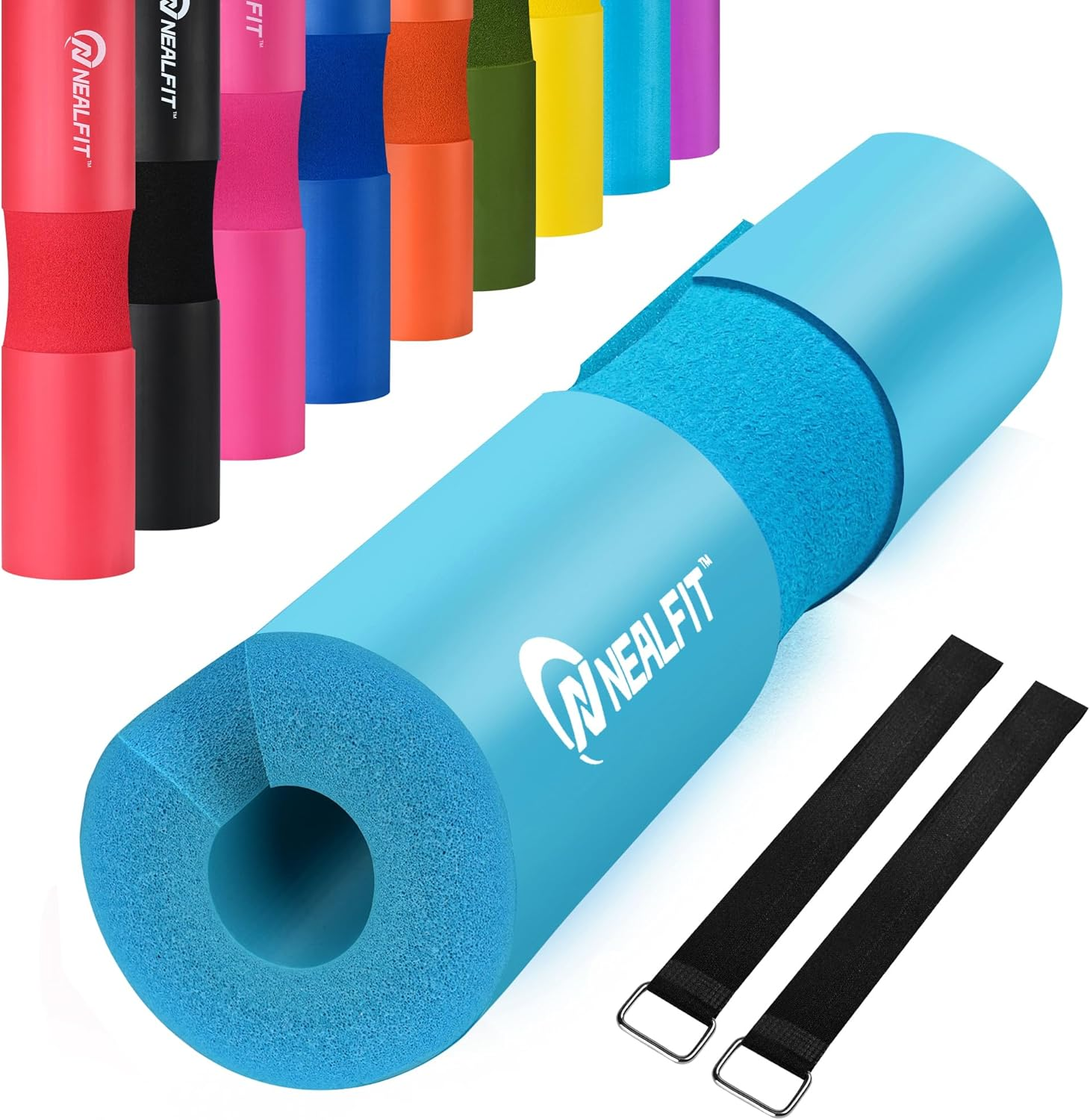 Barbell Pad Squat Pad for Squats—Squat Bar Pad—Great for Weightlifting,Lunges and Hip Thrusts—Foam Sponge Pad—Fit Standard and Olympic Bars Perfectly