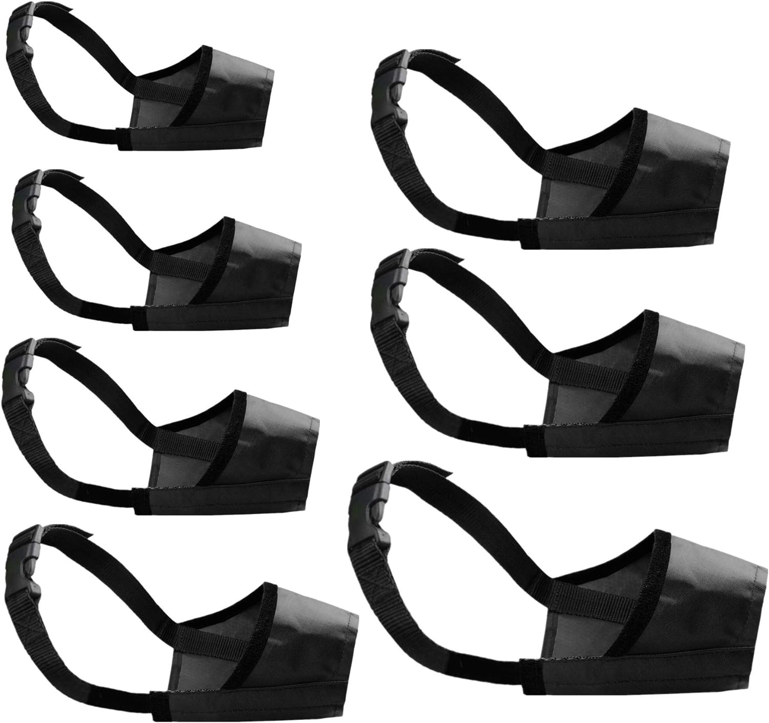 7Pcs/Set Adjustable Anti Biting Chewing Barking Pet Dog Muzzle Mouth Mask Cover