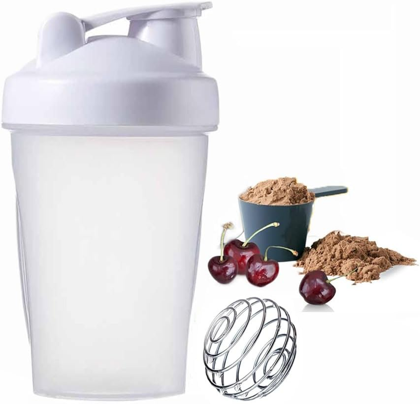 Protein Shaker Bottle - Shaker with Stainless Steel Mixing Ball, BPA - and DE... - Picture 11 of 15