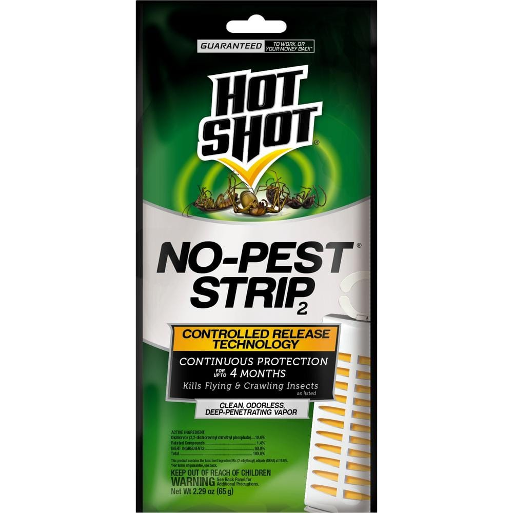 Hot Shot No Pest Strip 2 Use For Bed Bugs, Spider, Mites, Fly Killer  Repellent | eBay