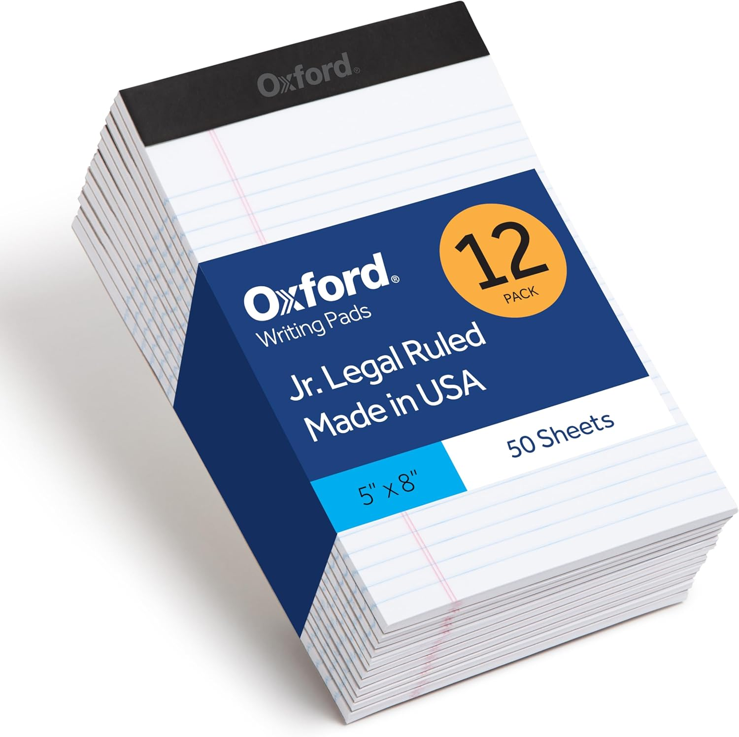 Oxford Legal Pads, 12 Pack, Premium Note Pads, 50 Legal Ruled 5