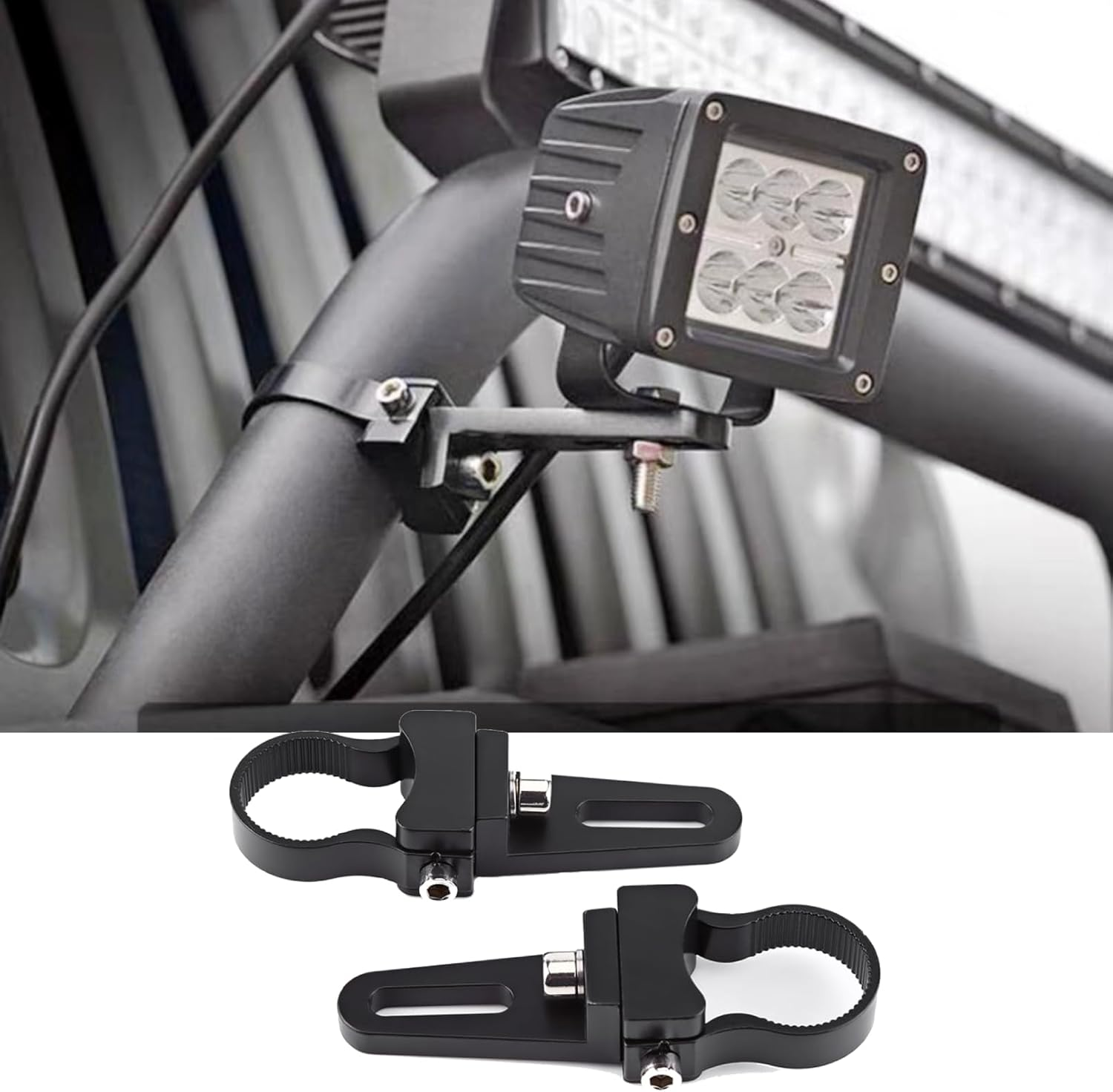 QANYEGN Automotive Work Light Mounting Brackets, Car Tube Clamp Mounting Brac... - Picture 9 of 13