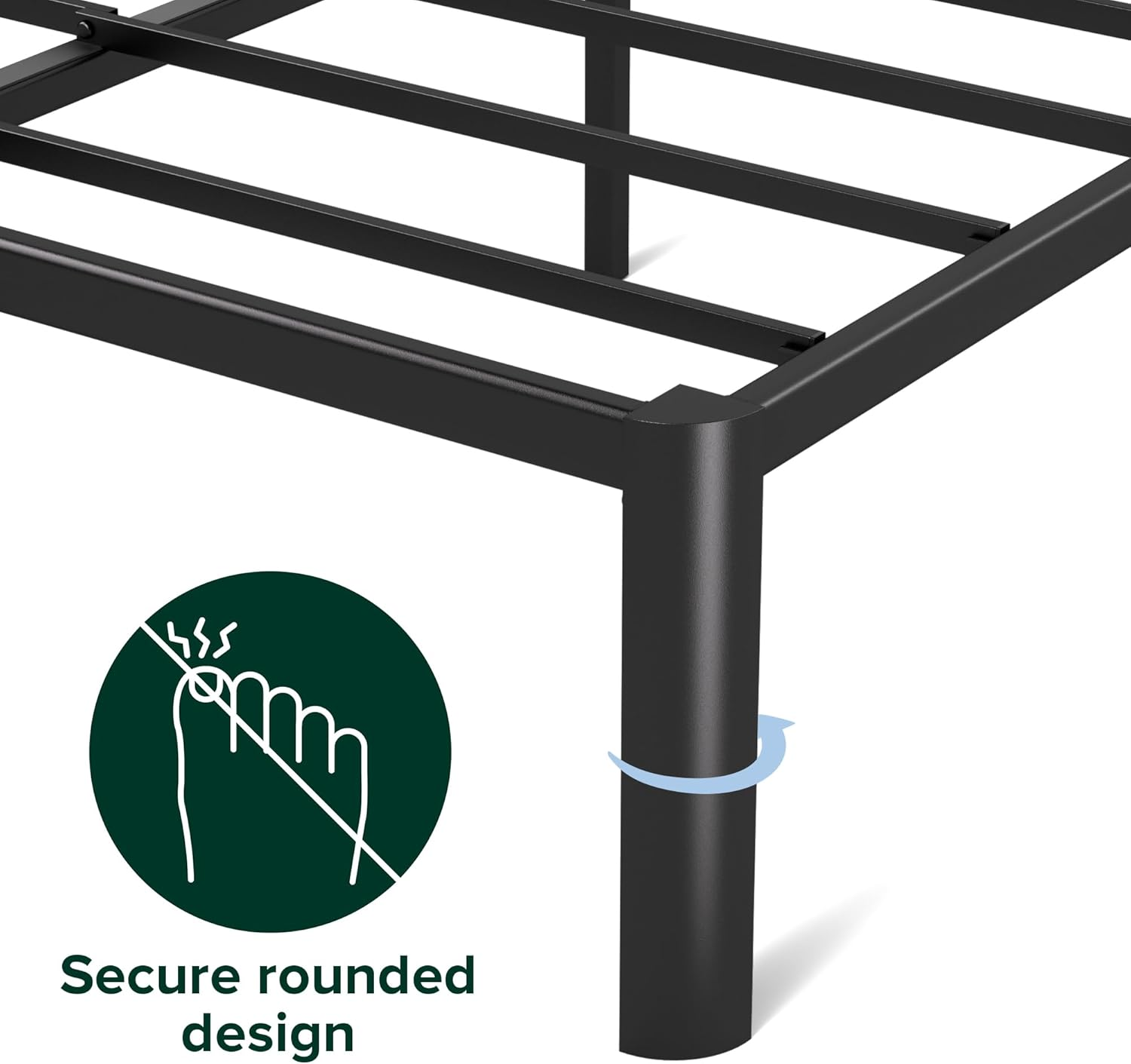 Zinus Van Queen Bed Frame 40cm Metal Bed Base | Steel Slat Mattress Support |... - Picture 8 of 16