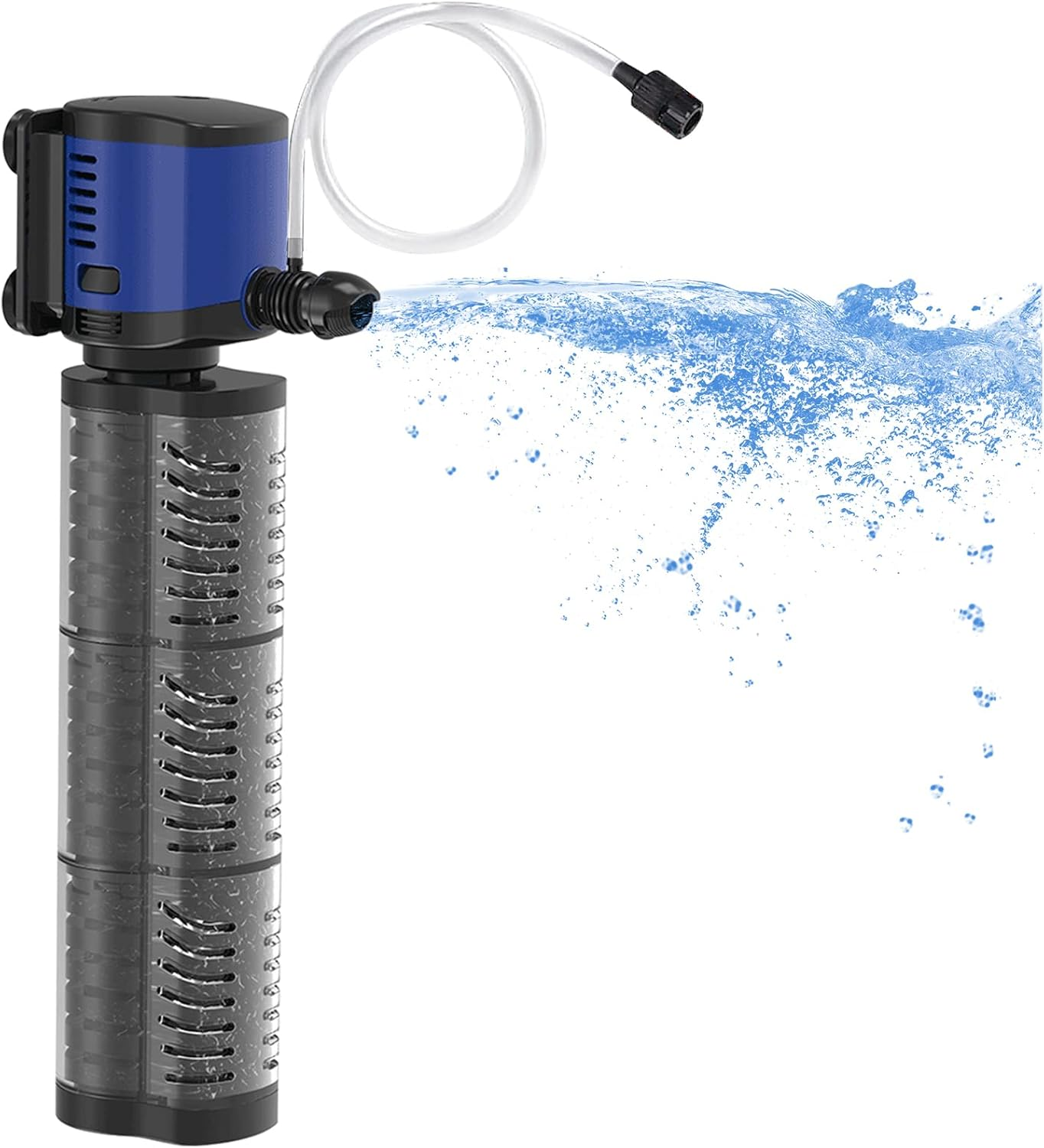 Aquarium Filter Powerful 660GPH for 100-300 Gallon Large Fish Tank Small Pond Fountain, Wave-Maker Submersible Water Pump Turtle Tank Filter for Saltwater & Freshwater System
