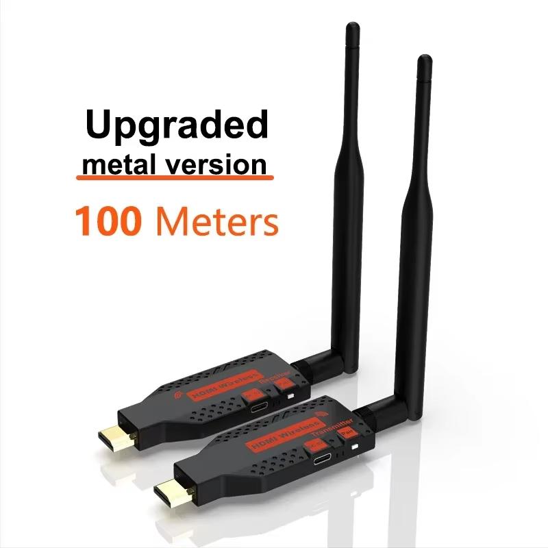 100M Wireless Wifi HDMI Extender Audio Video Transmitter Receiver TV Stick Display Adapter for Computer Laptop PC TV Projector