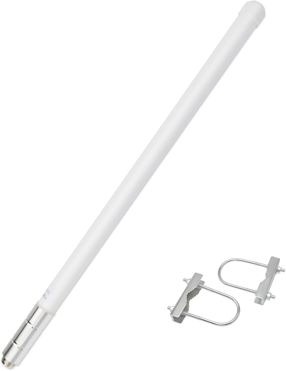 UHF Fiberglass Mobile Radio Antenna, 400-470Mhz GMRS Base Antenna, 17 Inches SO239 Connector for Ham Radio Device Repeater Mobile Transceiver with Mount Bracket