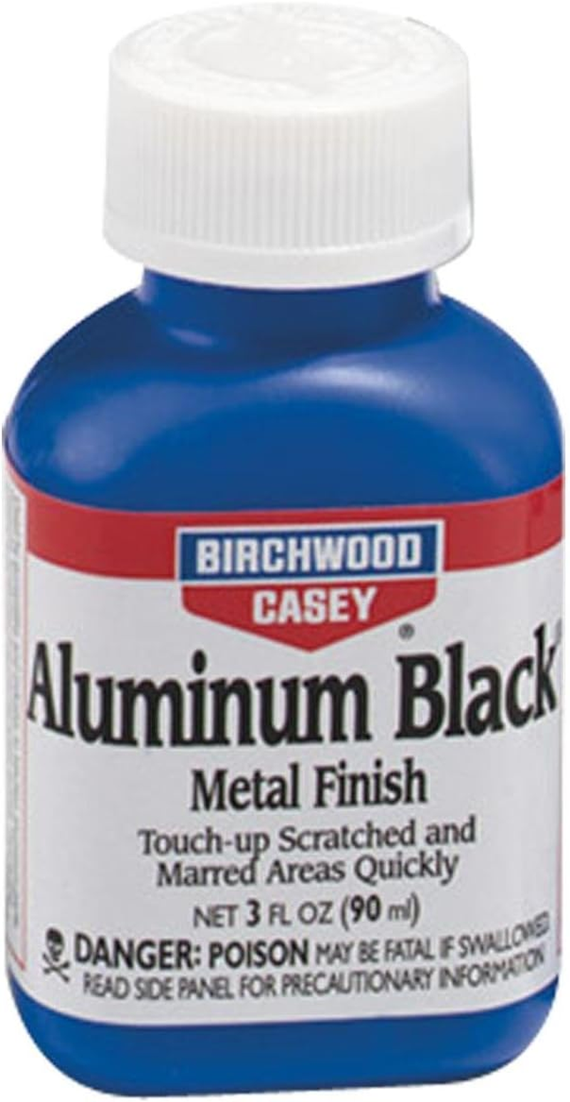 Fast-Drying Fast-Acting Aluminum Black Metal Finish for Restoring Scratched and Marred Areas, Gun Cleaning