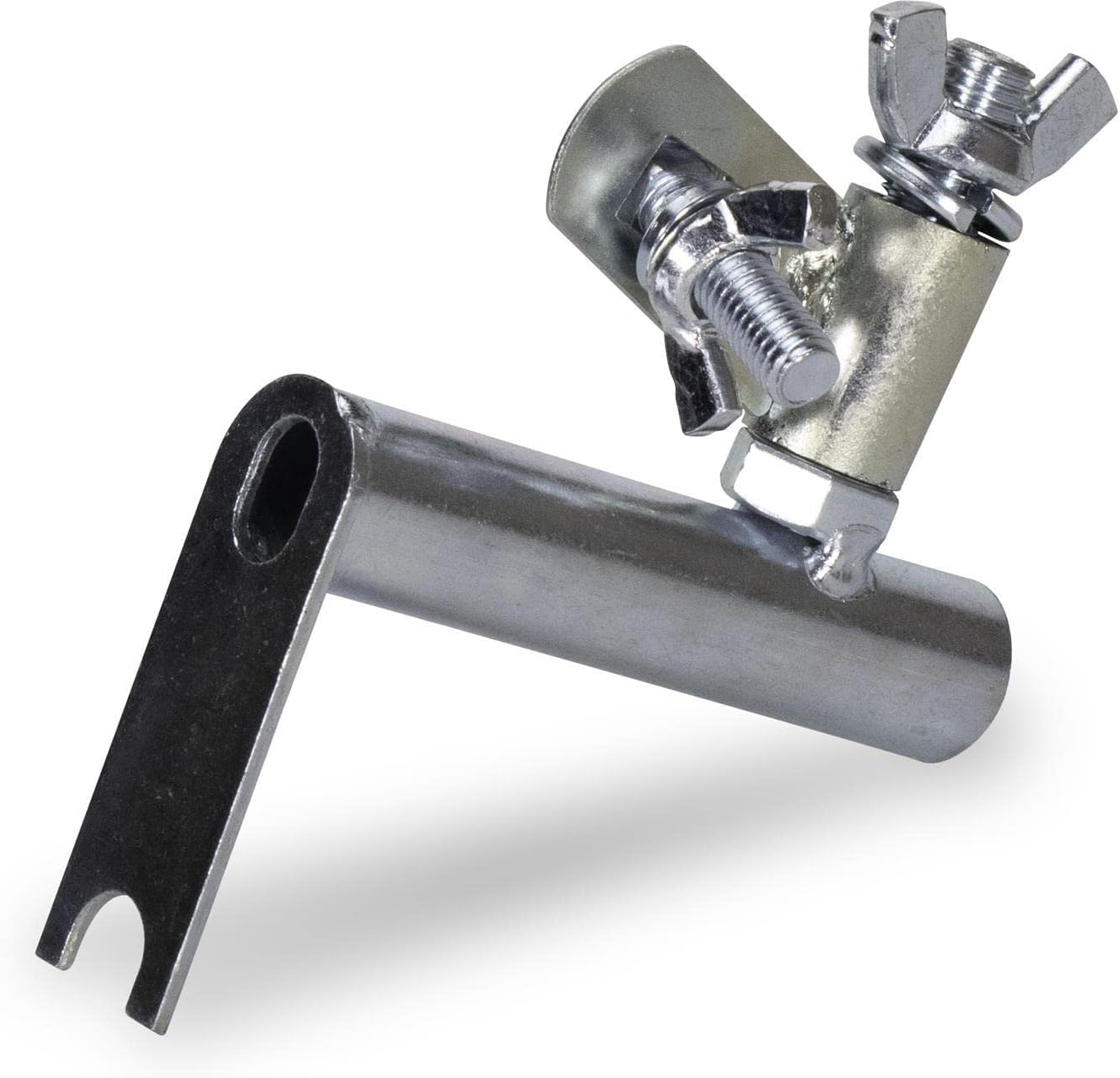 QLT by  Funny Trowel Handle Adapter, All-Angle Swivel Bracket Style, Turns Concrete Finishing Trowel into Fresno, Concrete Tool, 4826