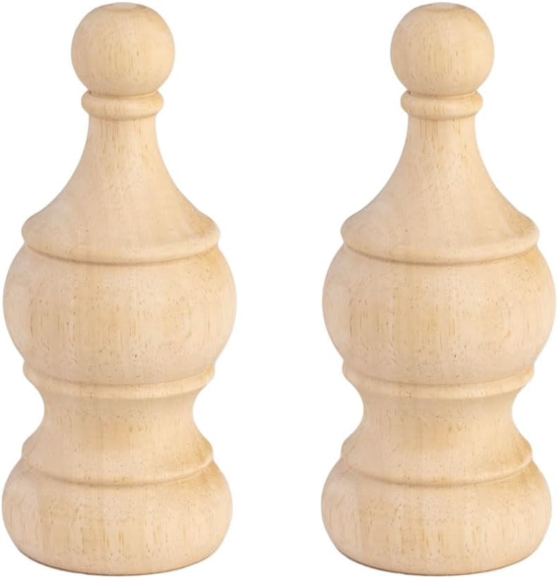 2Pack Decorative Wood Finials 5.9