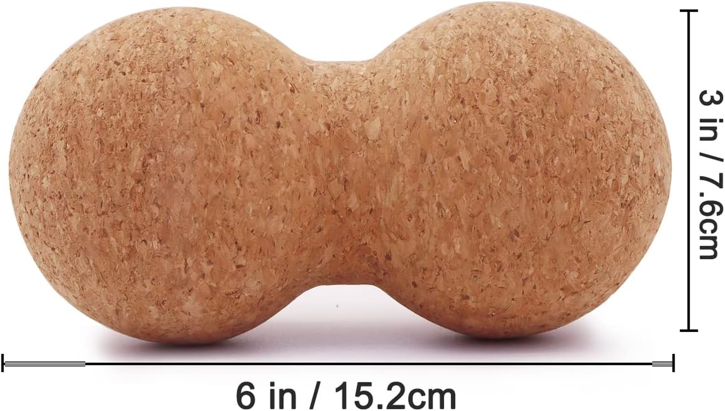 Cork Peanut Massage Ball, Peanut Double Lacrosse Massage Ball for Deep Tissue... - Picture 3 of 15