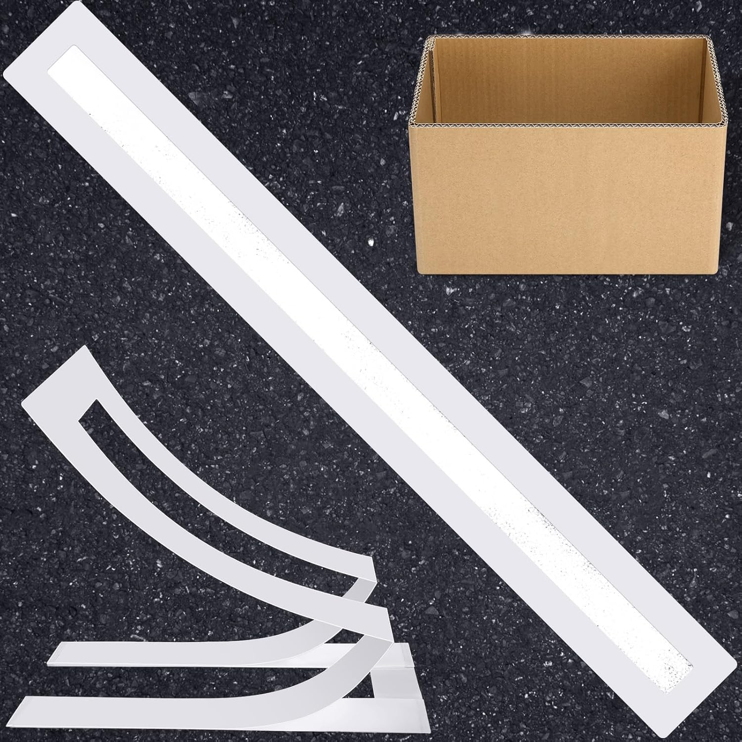 Parking Lot Line Stencil 4 X 92 Inch Foldable Reusable Line Stencil Template 