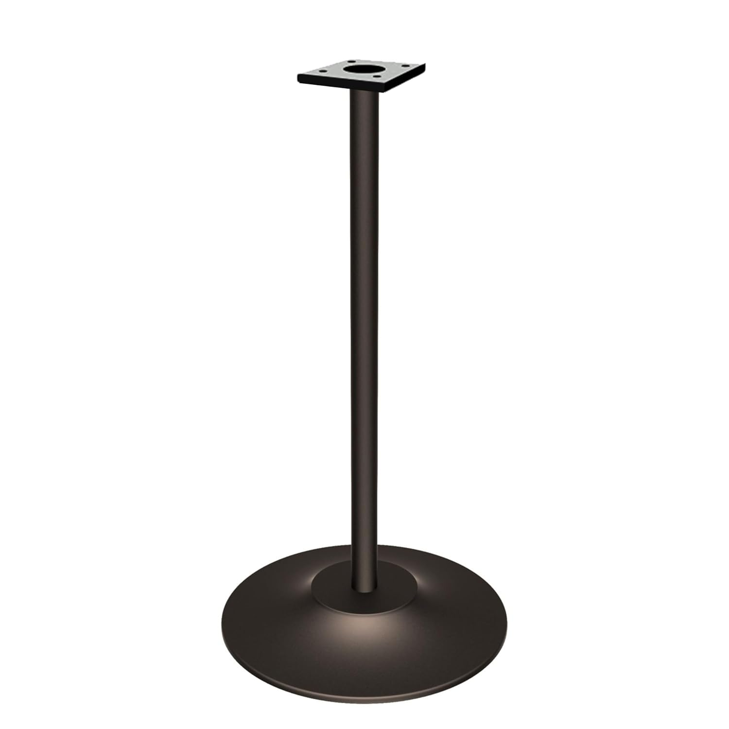 Black Cast Iron Vending Machine Stand – 28” Tall Metal Stand with 16” round Base – Compatible with Most Gumball & Candy Machines – Durable Powder-Coated Finish – Heavy-Duty Pipe Stand