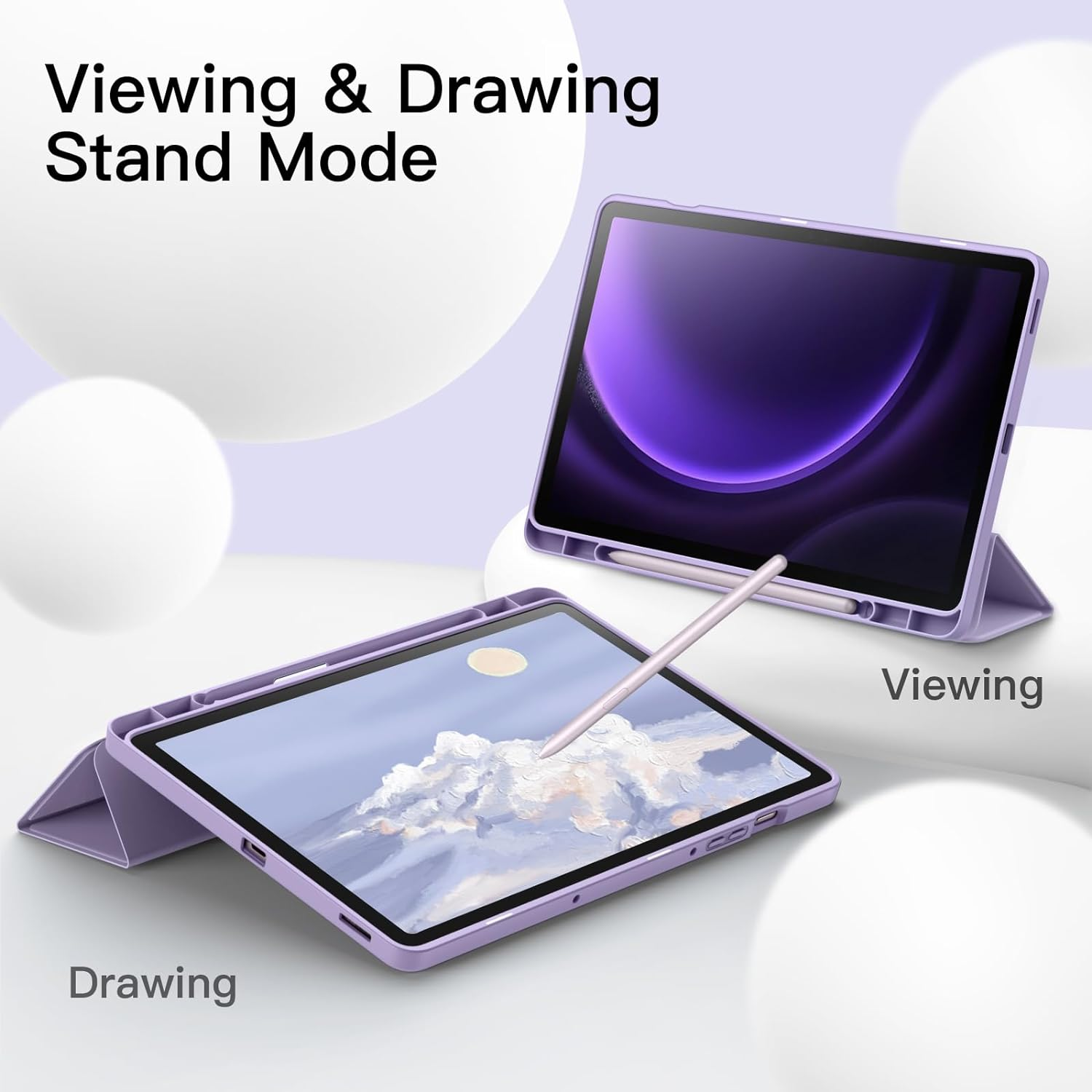 JETech Case for Samsung Galaxy Tab S9 FE 10.9-Inch with S Pen Holder, Soft TP... - Picture 7 of 16