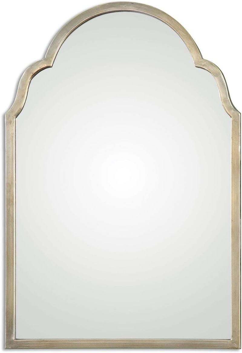 Brayden Silver Champagne Arch Wall Mirror - Elegant 20