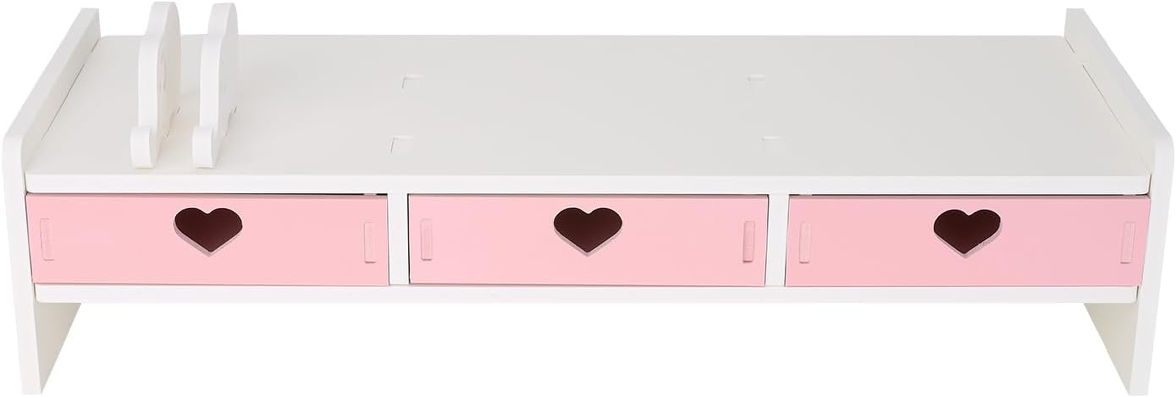 Cute Monitor Stand Kawaii Desk Organizer Cute Desk Organizer with Drawers Monitor Riser Computer Stand