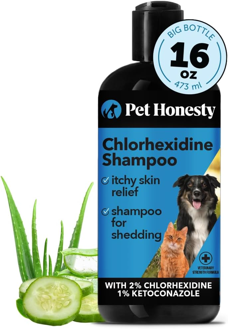 Pet Honesty Chlorhexidine Cat Dog Seasonal Itch Relief Shampoo