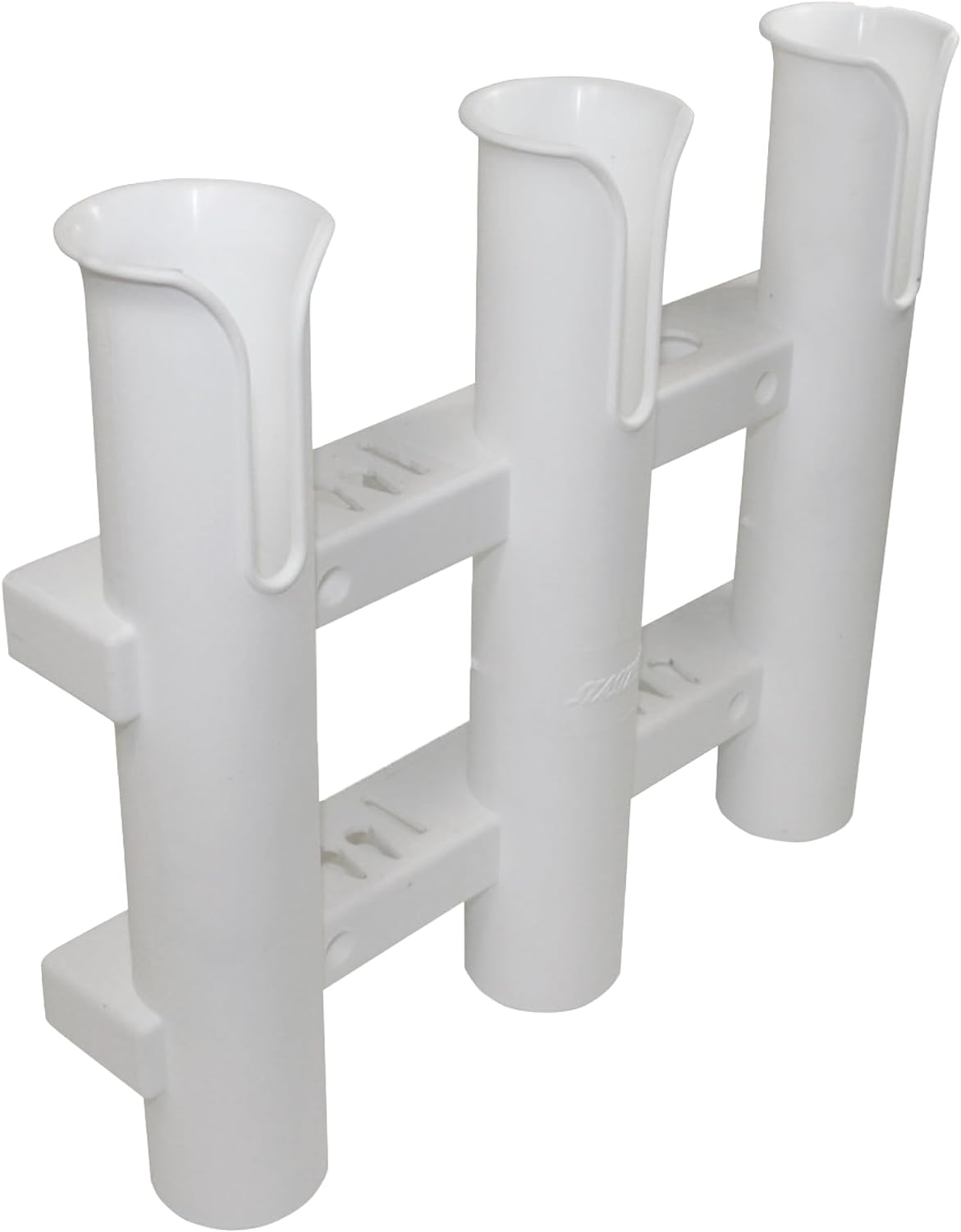 3-Rack Fishing Rod Holder for Your Boat, Pontoon, Garage – Convenient Storage for Fishing Poles, Pliers, Filet Knives & Other Gear – Mounting Hardware Included, Snaps Together Easily