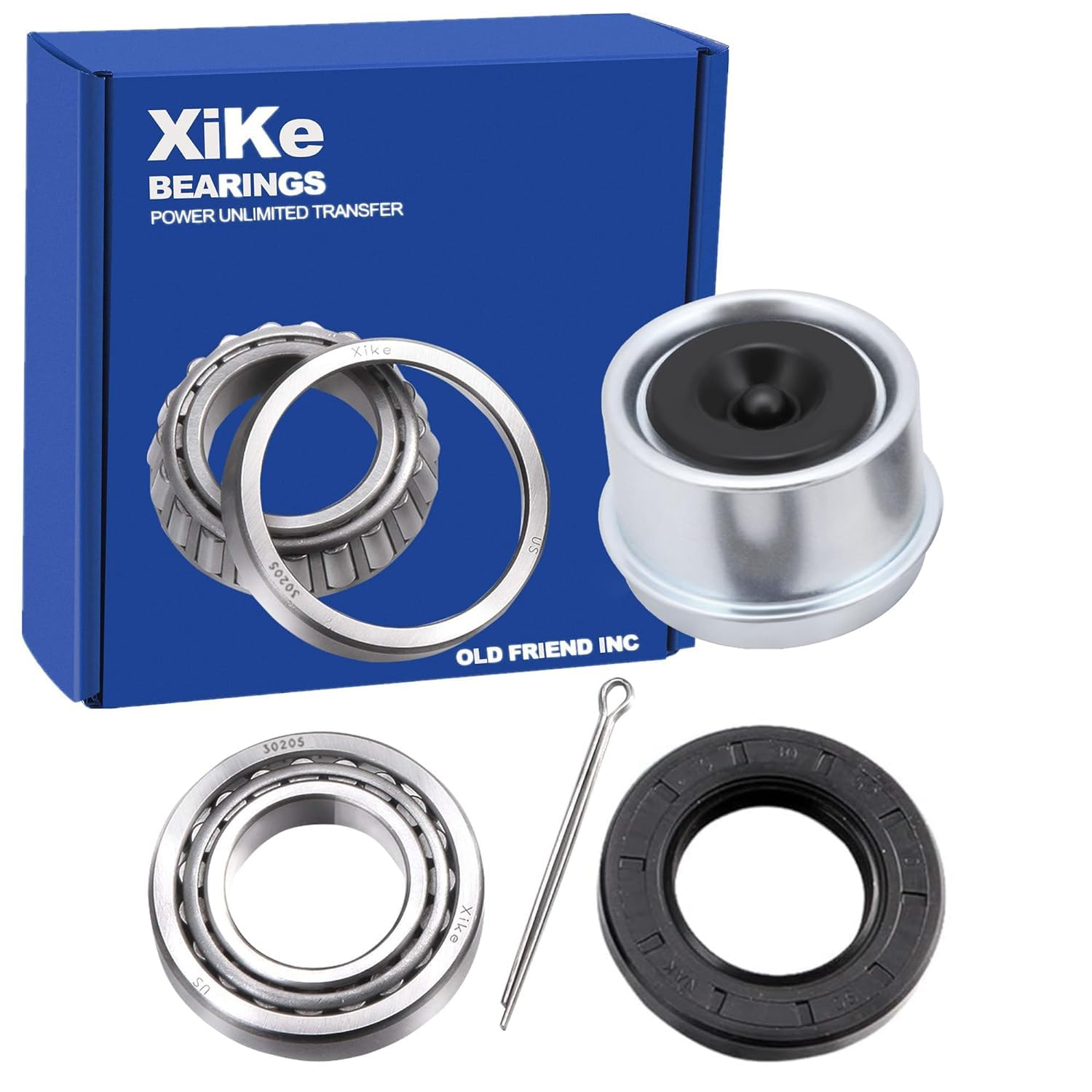 Bearings Kit for 25Mm Axle Trailers, Durable 30205 Bearings with Seal
