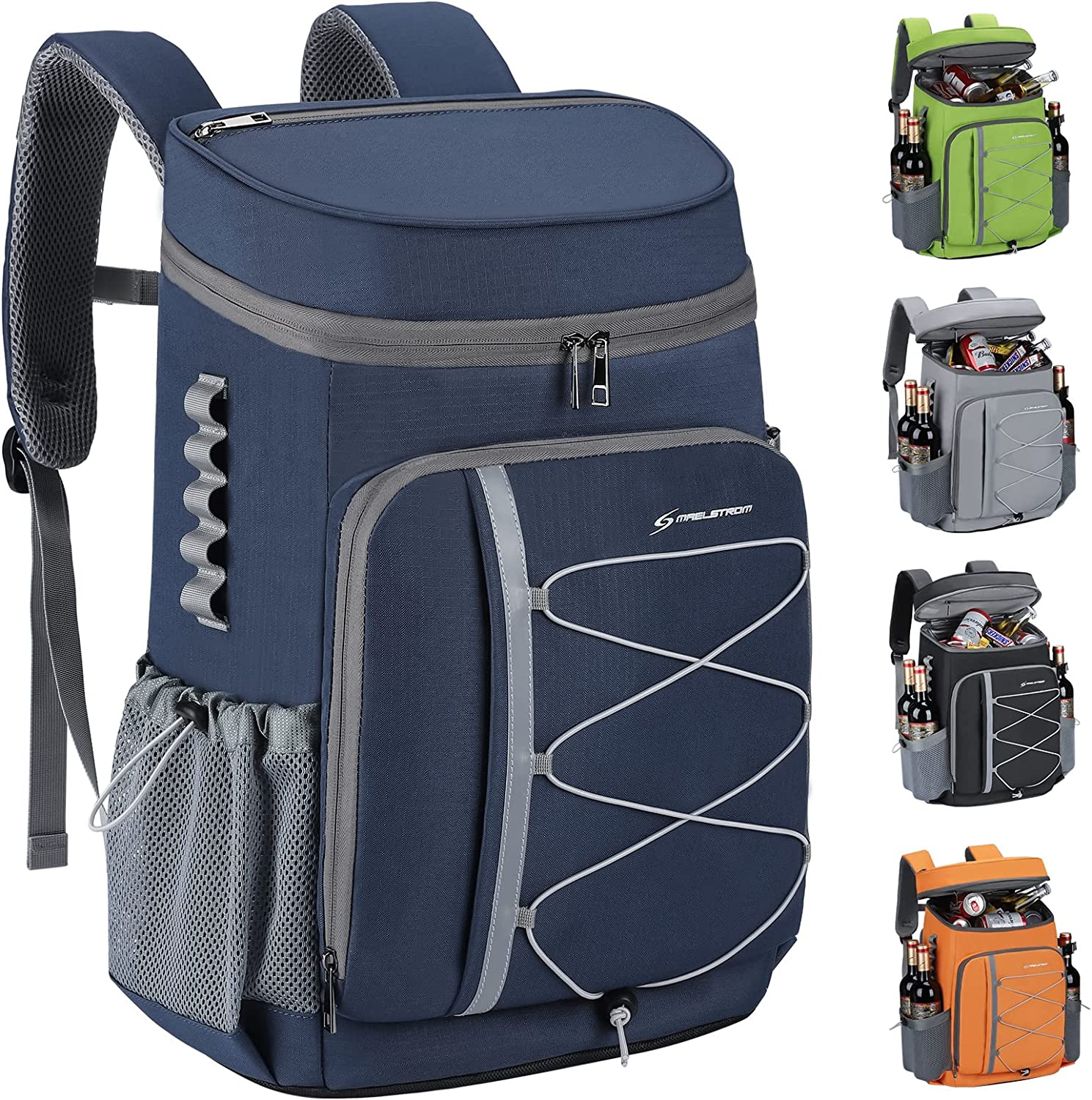 Backpack Cooler 35 Cans, Small Backpack Coolers Insulated Leak Proof Waterproof CLIMAKEEP Magnetic 24 Can Backpack Soft Cooler – Core Equipment main image 3