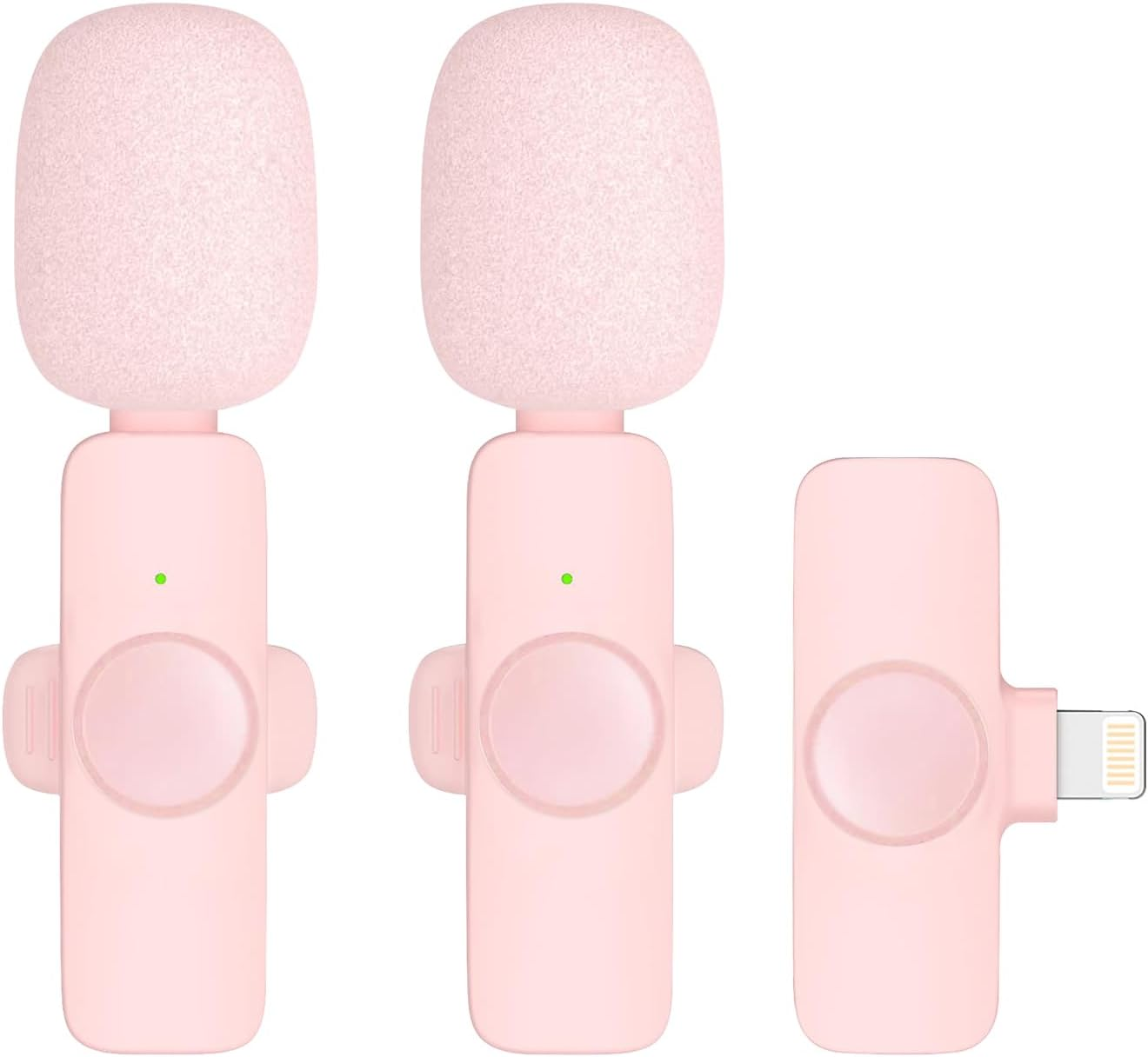 Paquete de 2 micrófonos de solapa inalámbricos profesionales