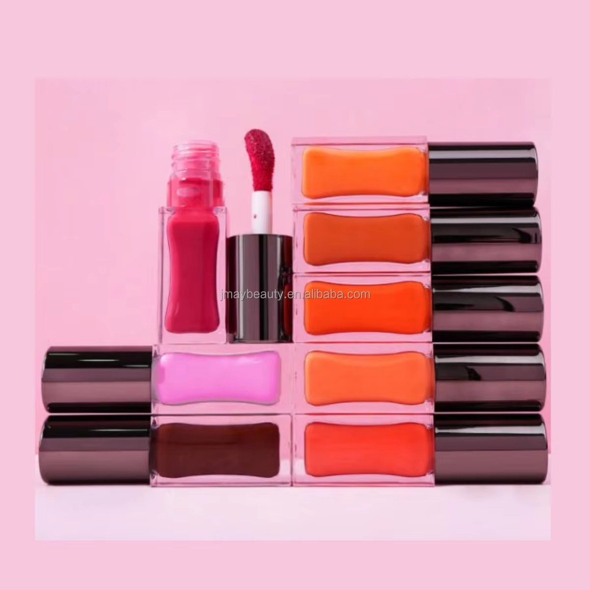 Big Brush 22 Colors Lip Moisturizing Glaze Vegan Private Label Lipgloss Created My Own Makeup Brand Custom Logo Glossy Lip Gloss